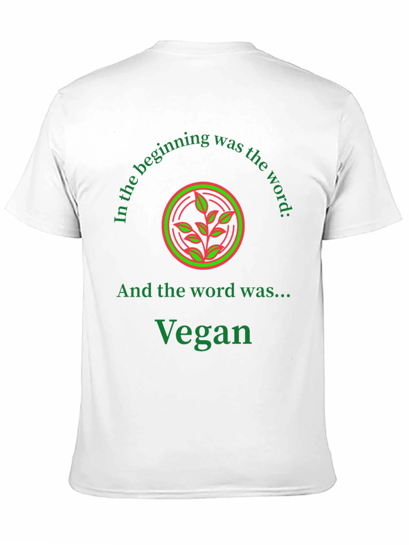 Vegan T-Shirt: The Beginning Was the Word