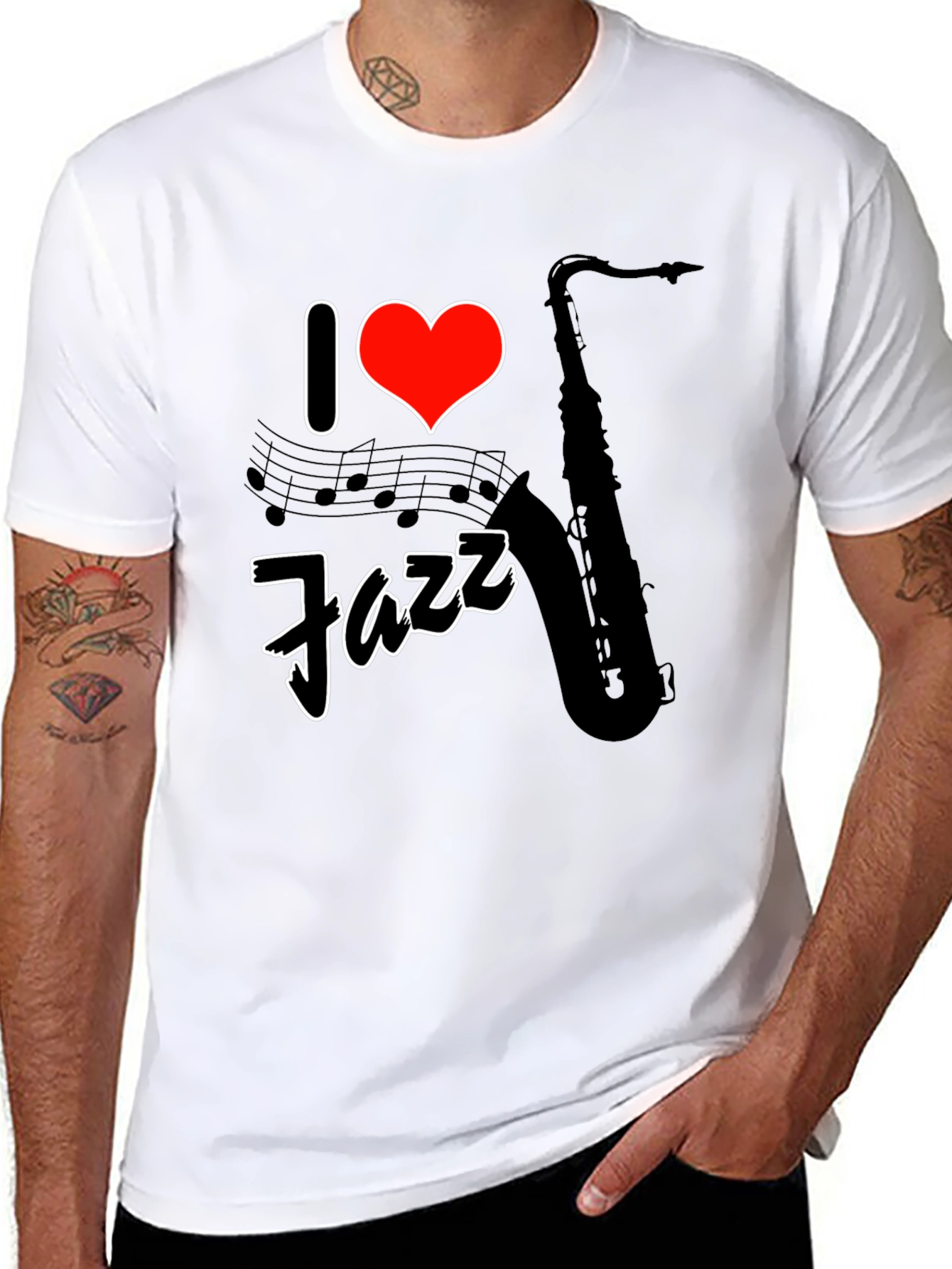 I Love Jazz T-Shirt - Music Lovers Tee