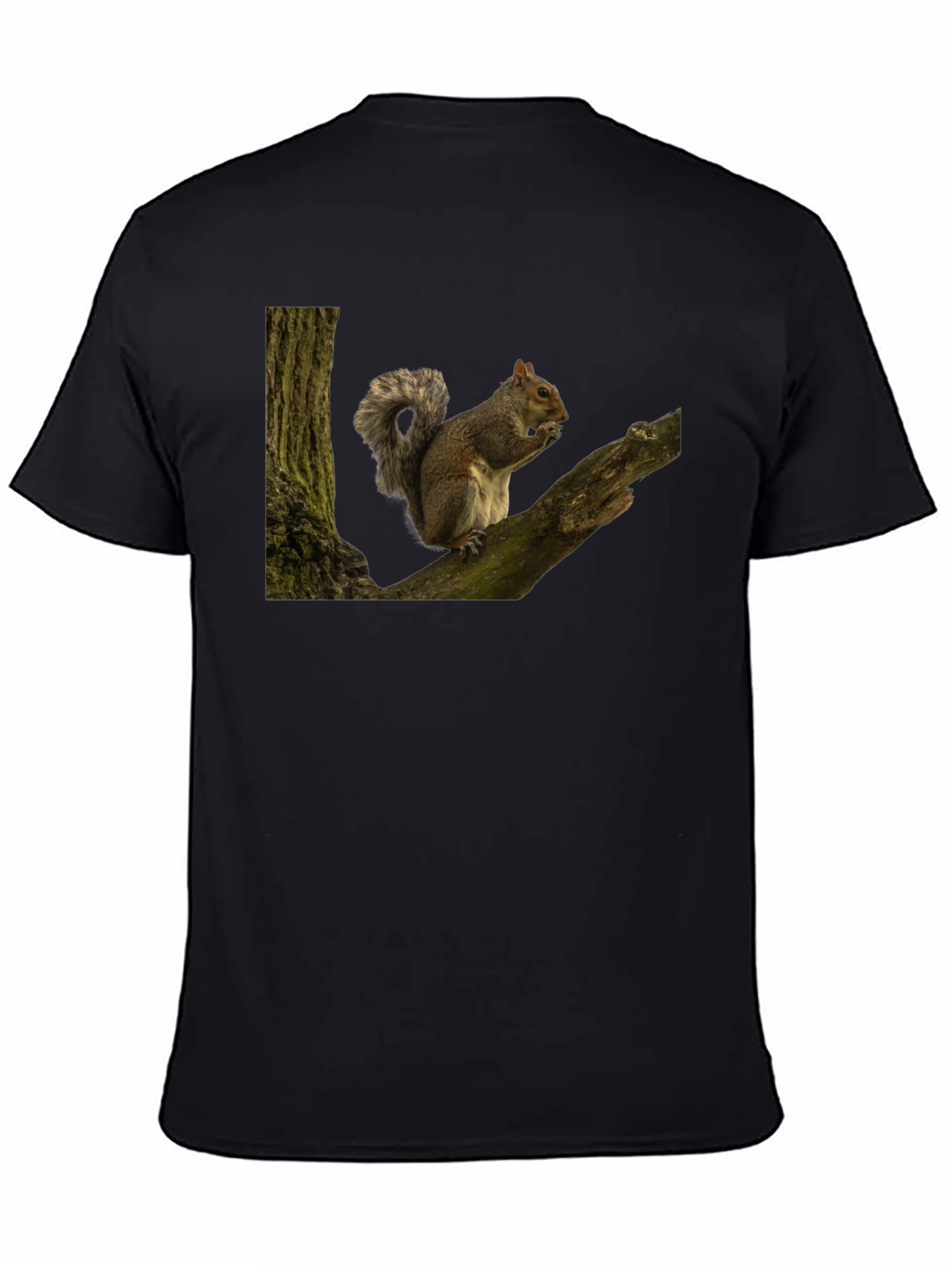 Squirrel On Tree Branch Graphic T-Shirt