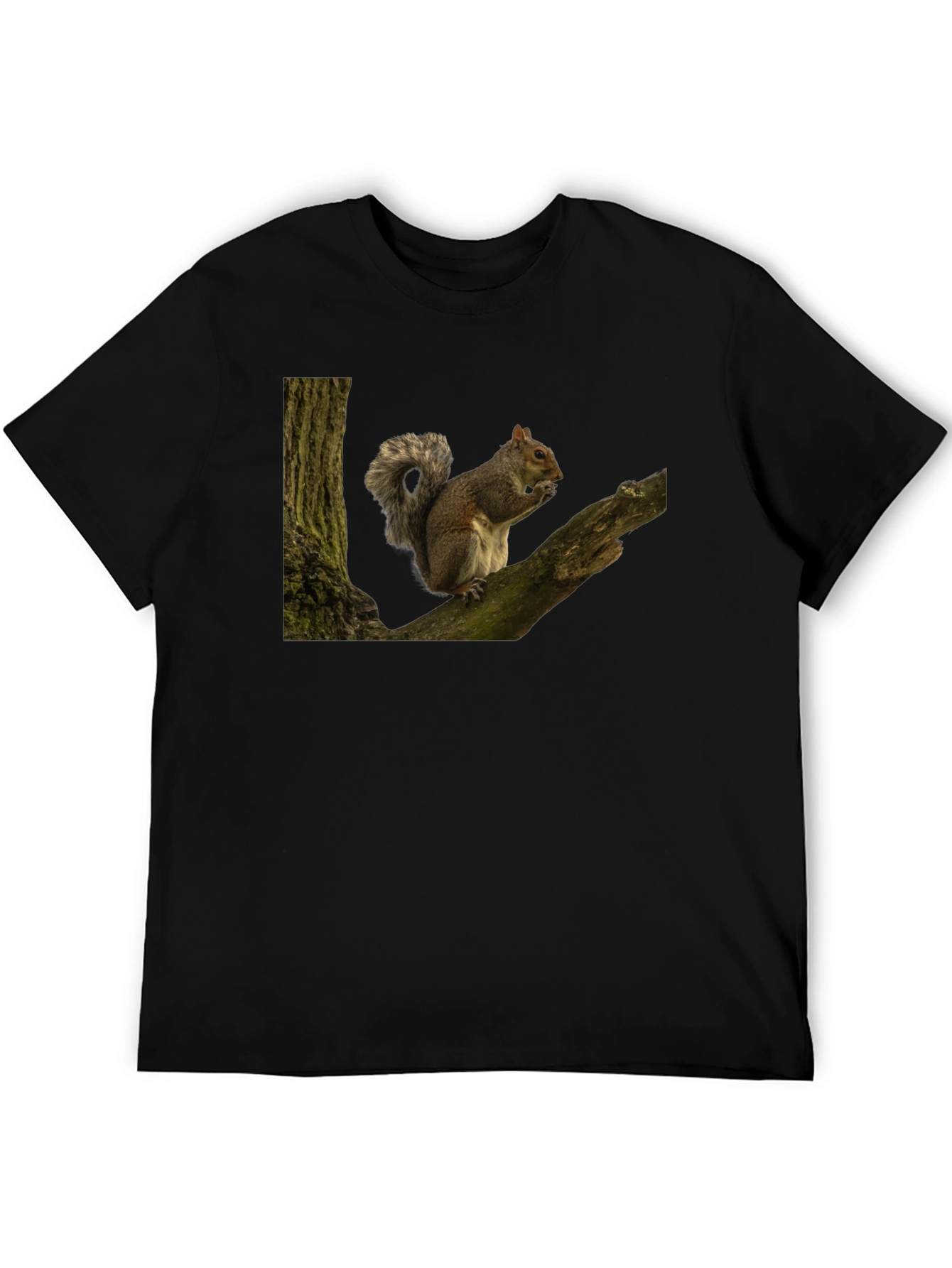 Squirrel On Tree Branch Graphic T-Shirt