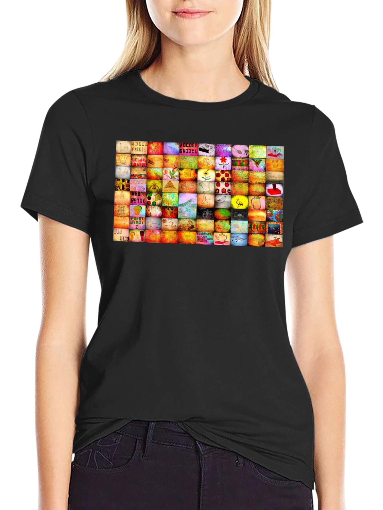 Spongebob Squarepants Collage Graphic T-Shirt