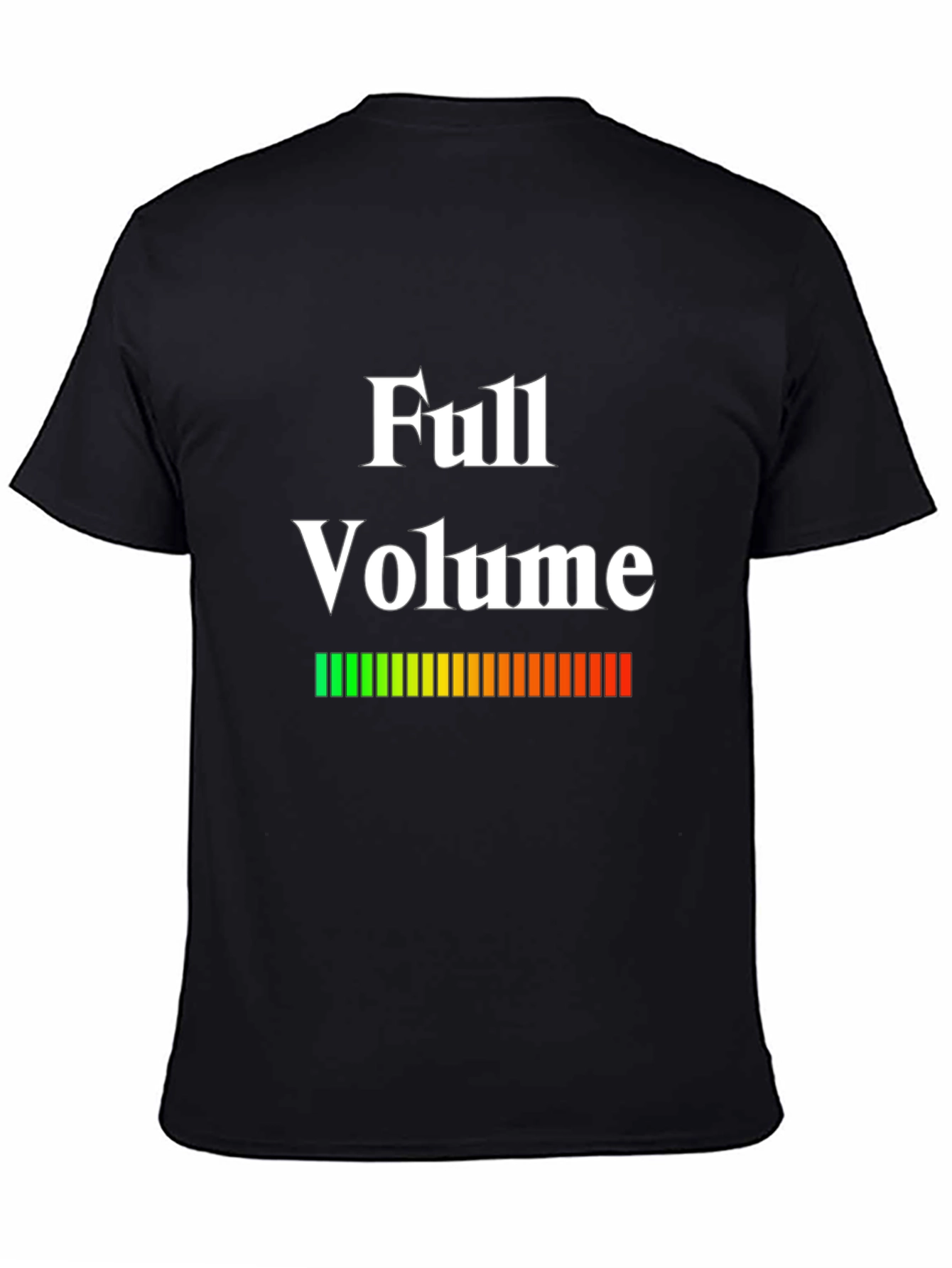Full Volume Graphic Print Black T-Shirt