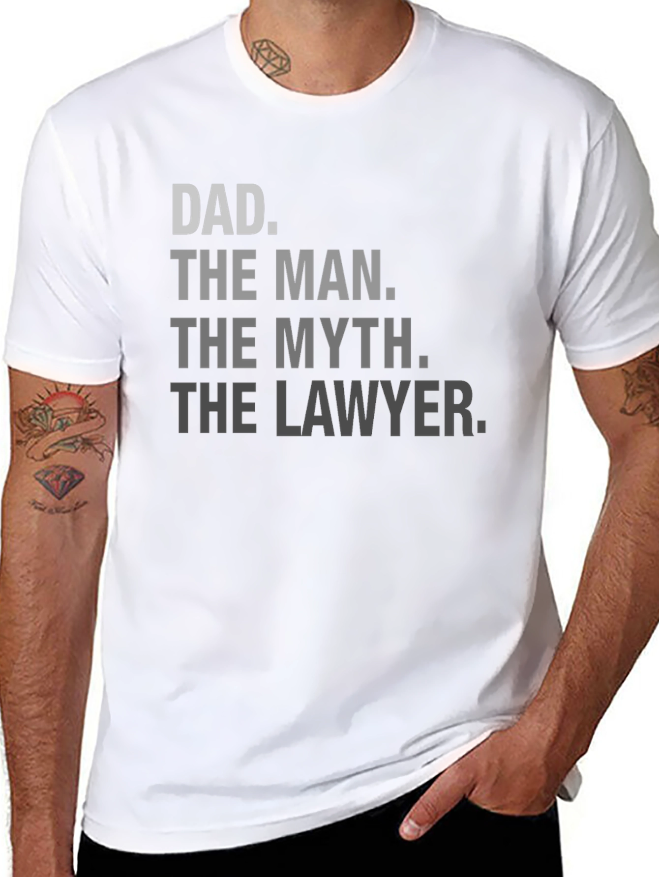 Dad The Man The Myth The Lawyer T-Shirt