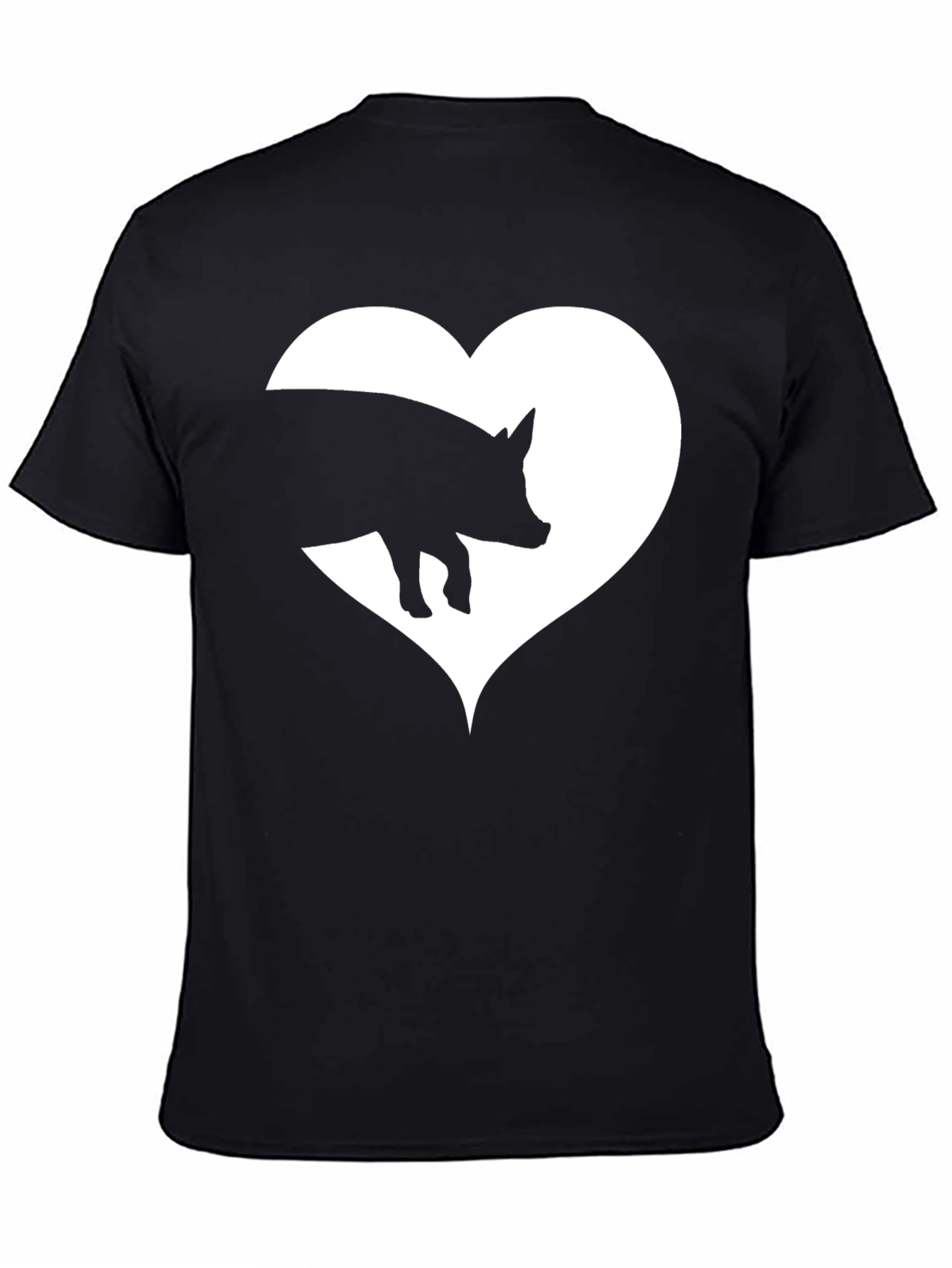 Pig Heart T-Shirt - Farm Animal Tee