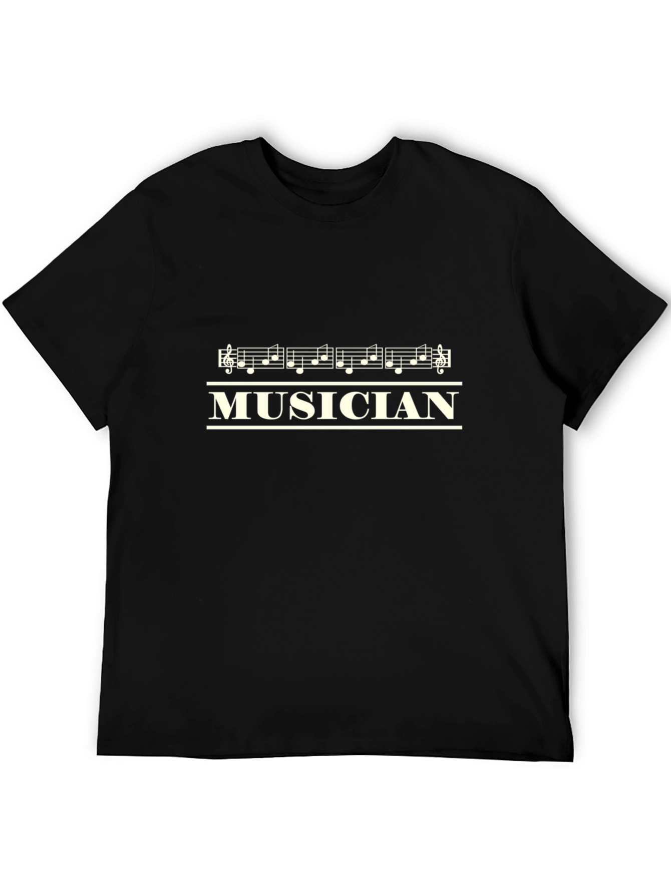 Musician Score Graphic Black T-Shirt