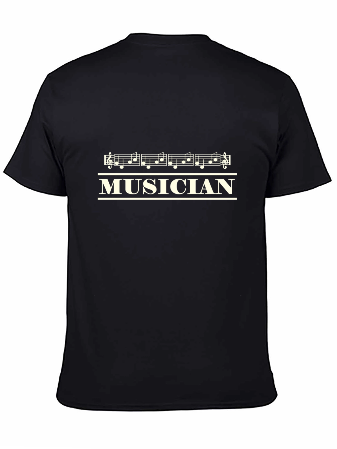 Musician Score Graphic Black T-Shirt