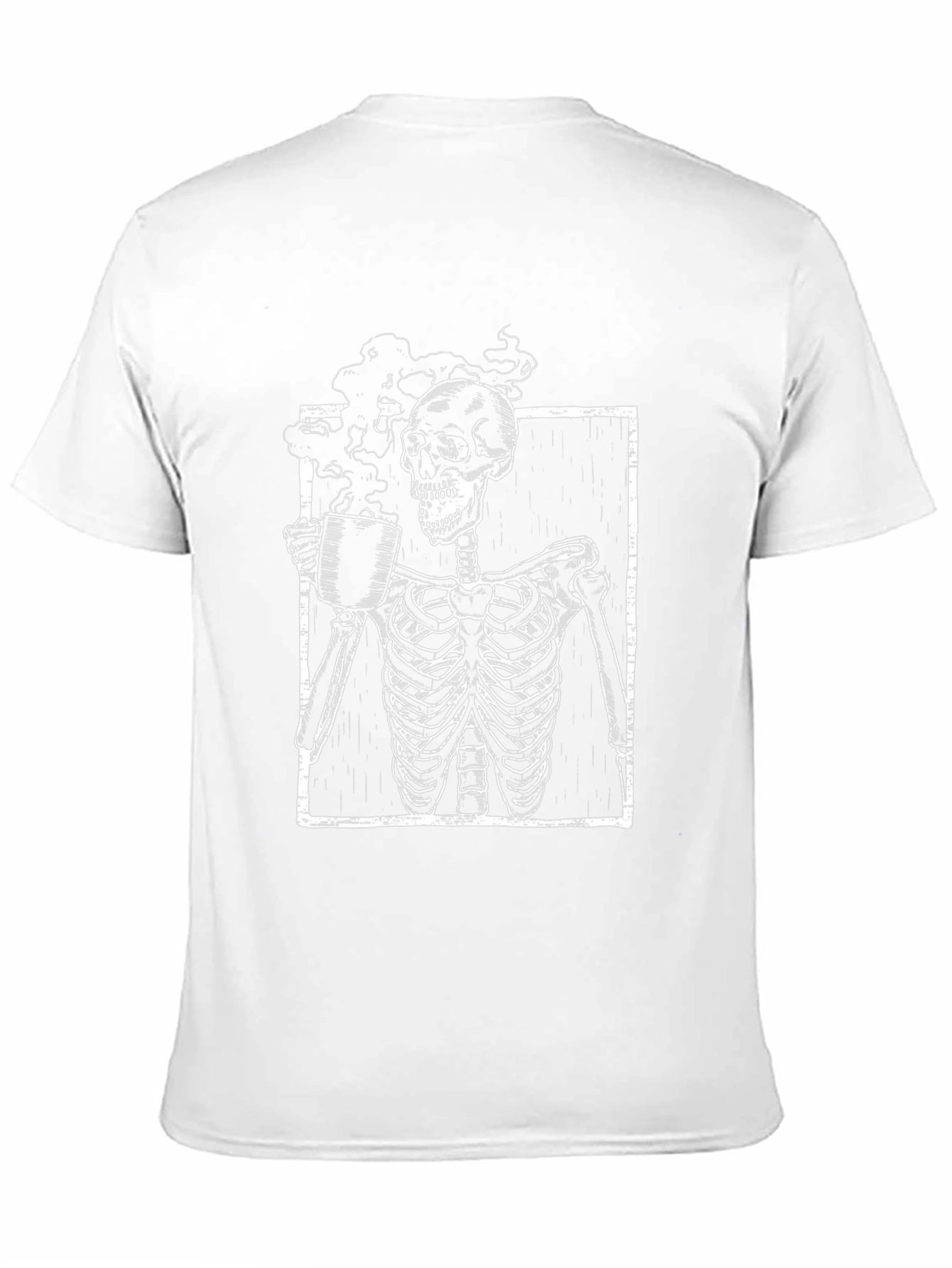Skeleton Coffee Graphic T-Shirt