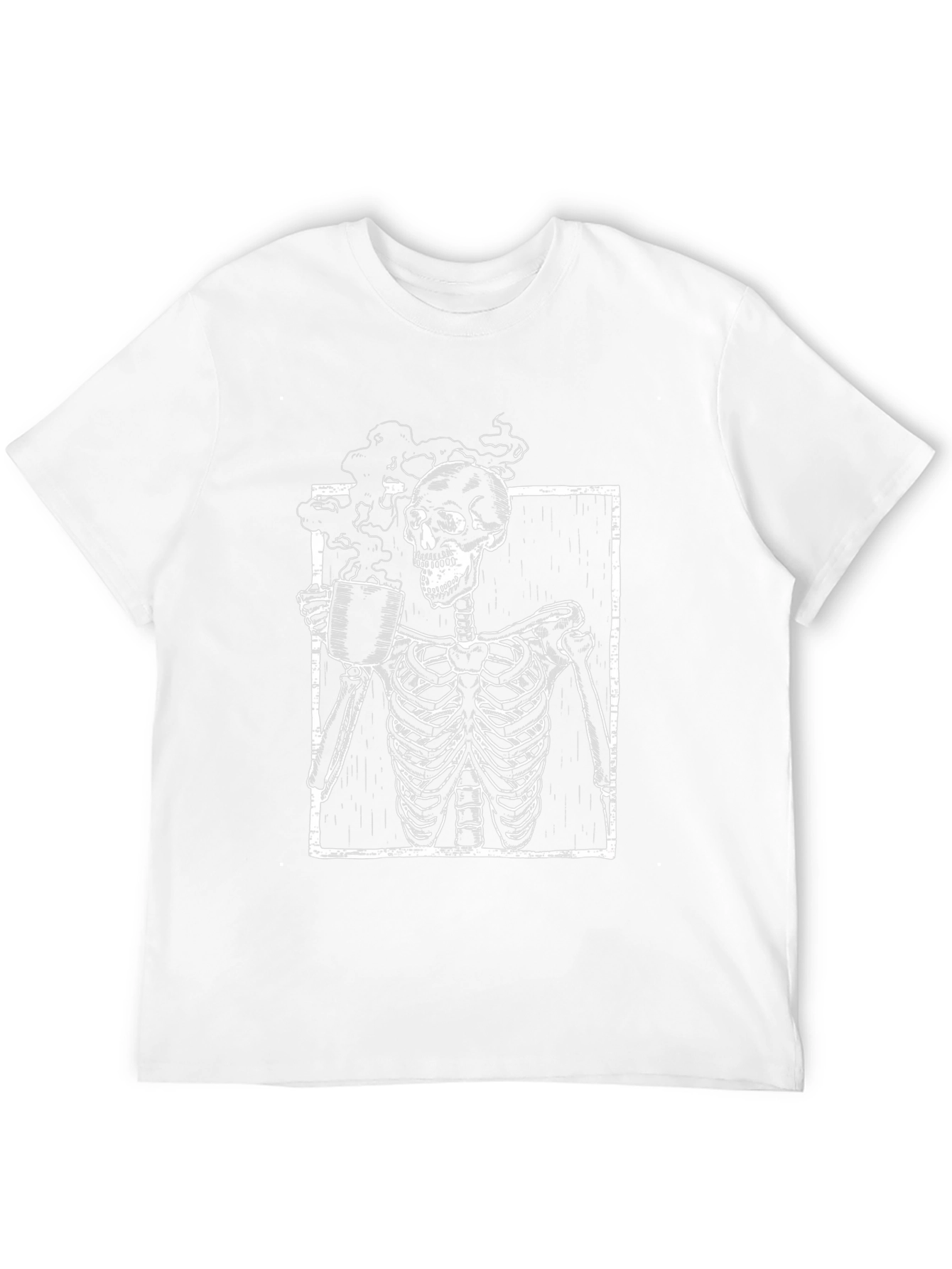 Skeleton Coffee Graphic T-Shirt