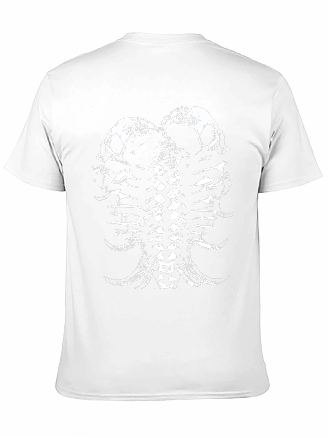 Skull & Spine Graphic Tee - Black
