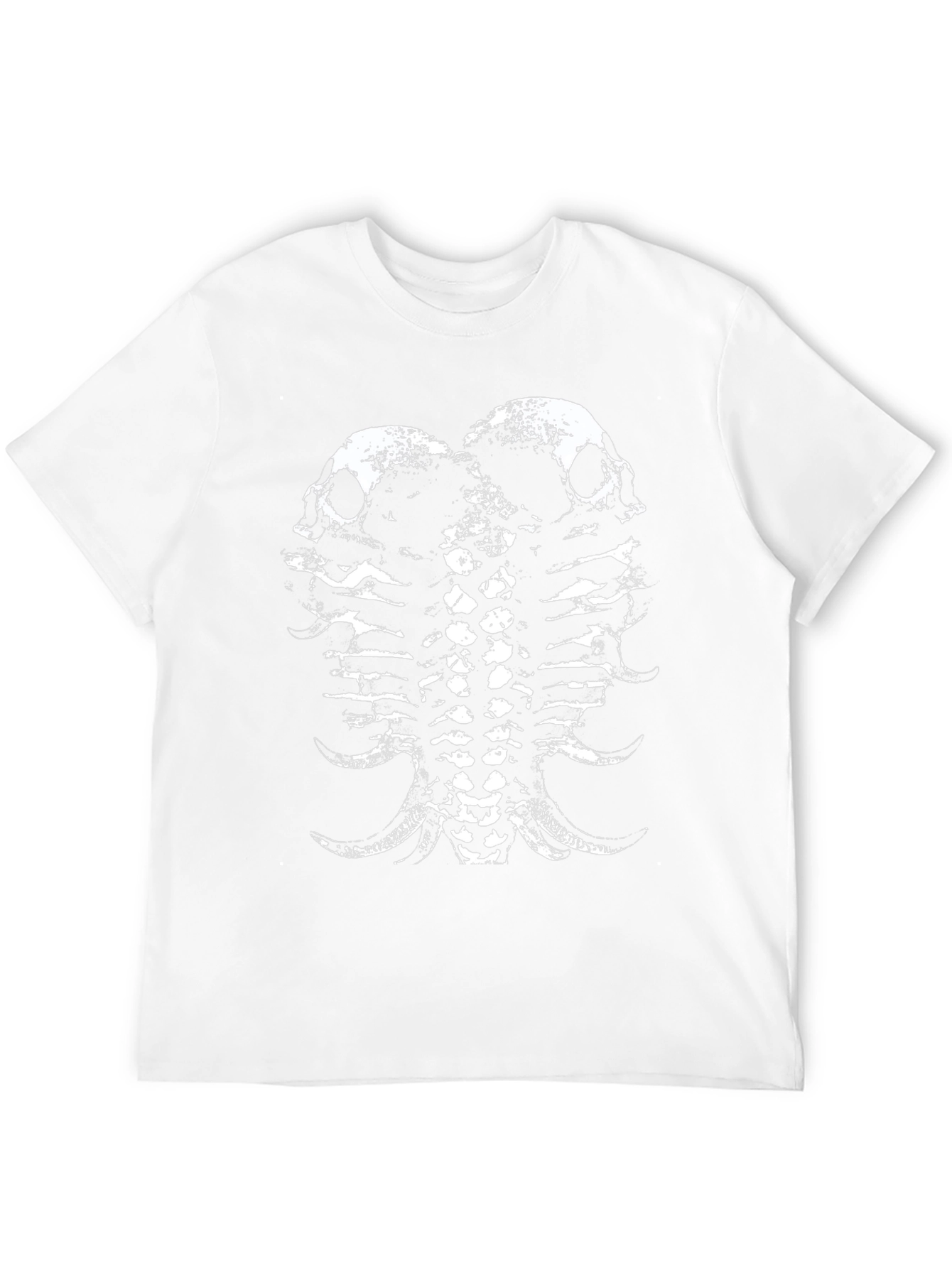 Skull & Spine Graphic Tee - Black