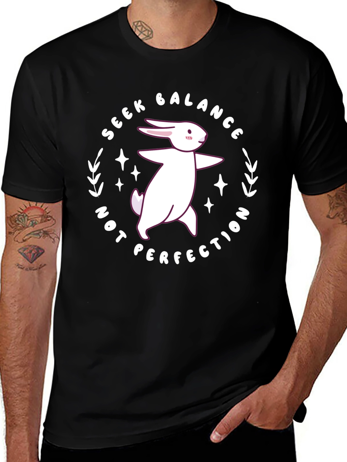 Seek Balance Rabbit Graphic Tee
