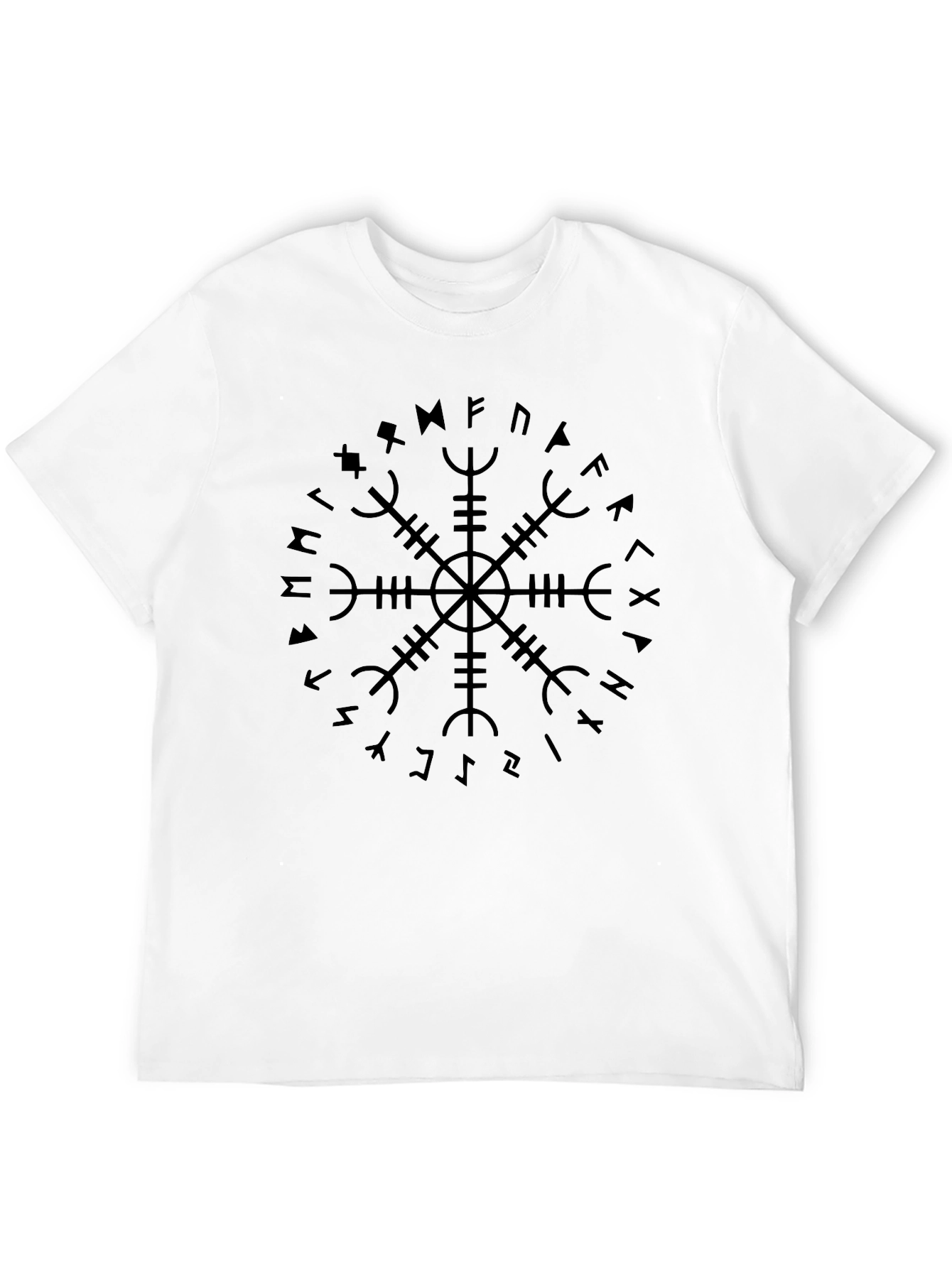 Vegvisir Compass Rune T-Shirt - Viking Symbol