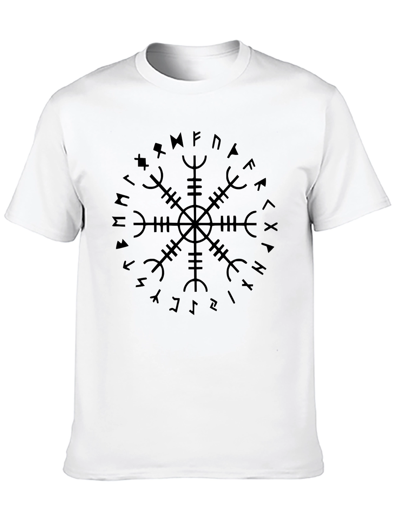 Vegvisir Compass Rune T-Shirt - Viking Symbol