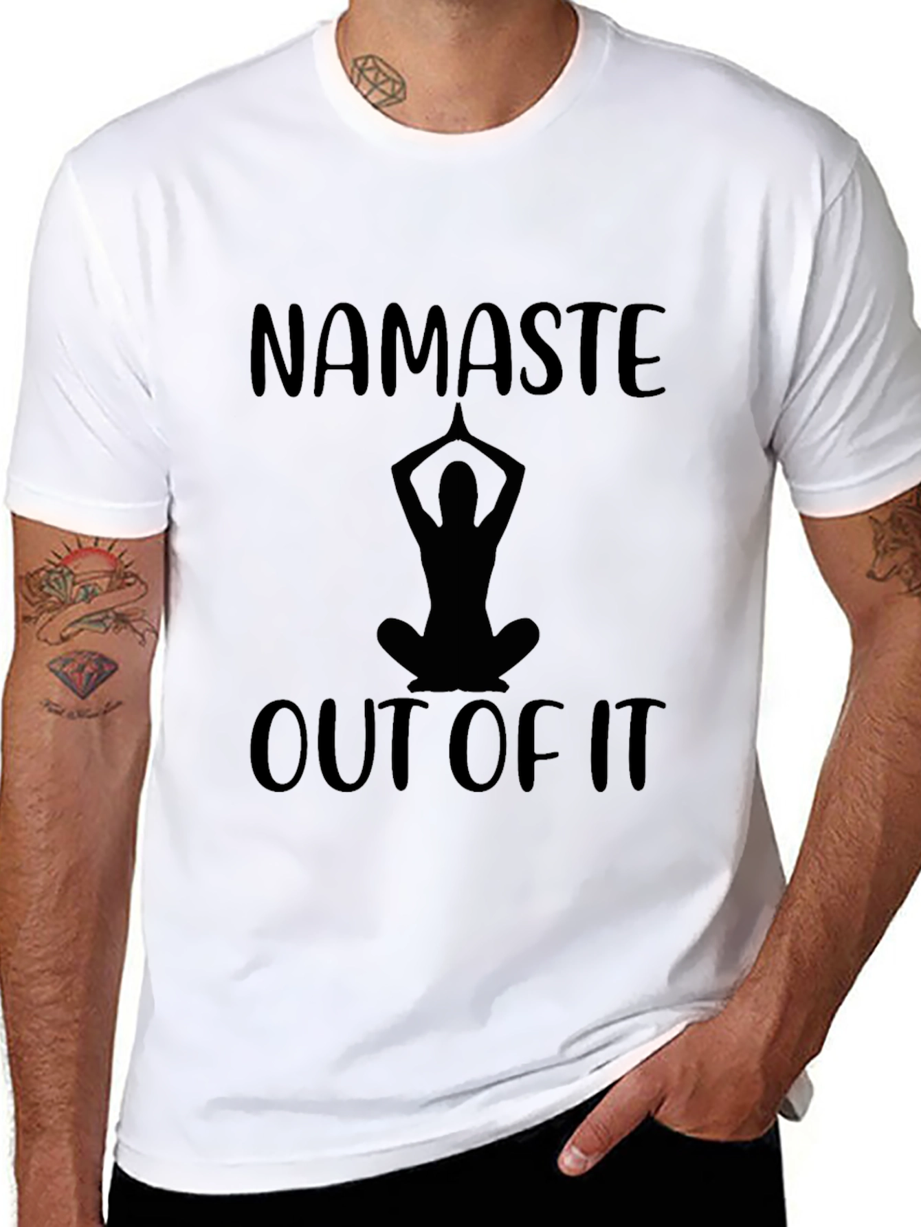 Namaste Out of It Mens Graphic T-Shirt
