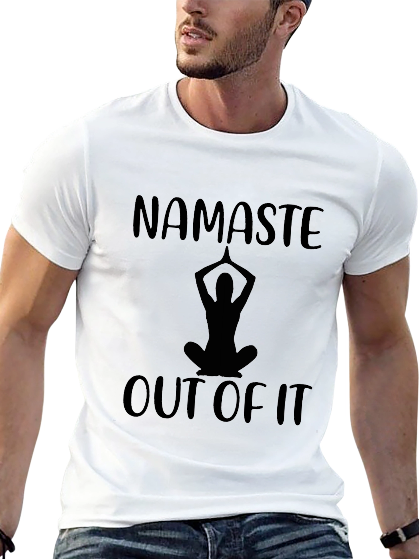 Namaste Out of It Mens Graphic T-Shirt