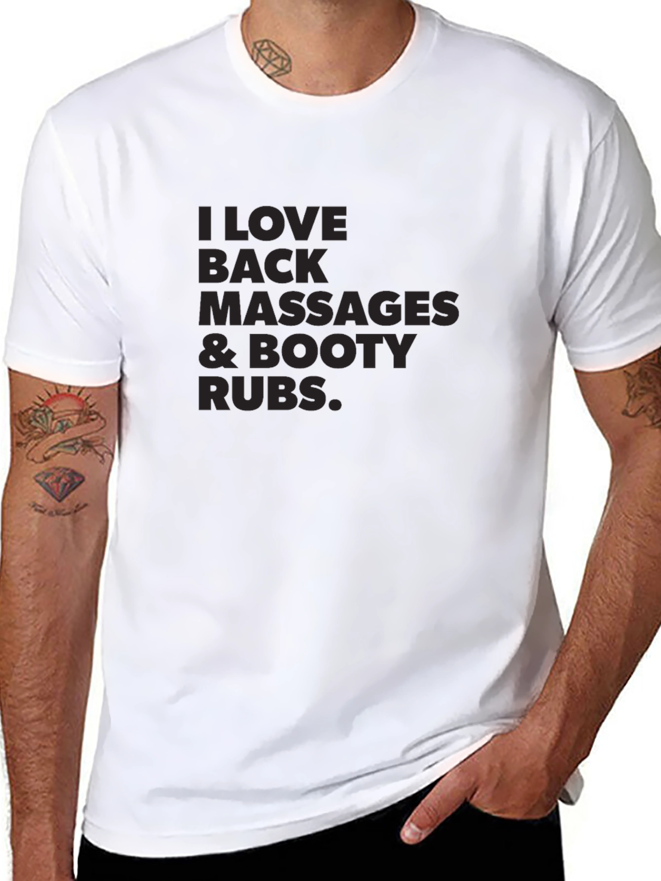Funny I Love Back Massages & Booty Rubs T-Shirt