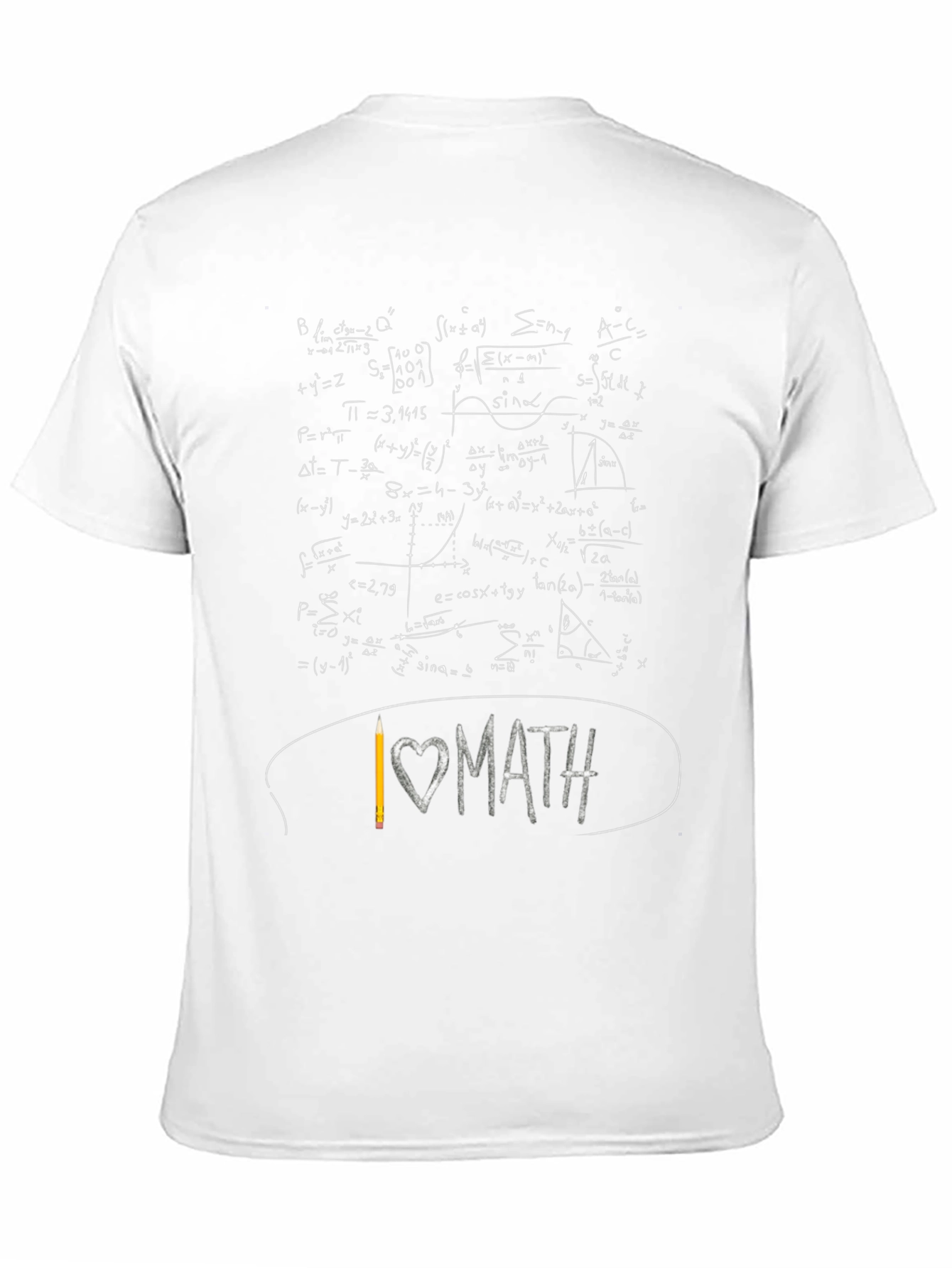 I Love Math Equations Graphic Tee - Unisex