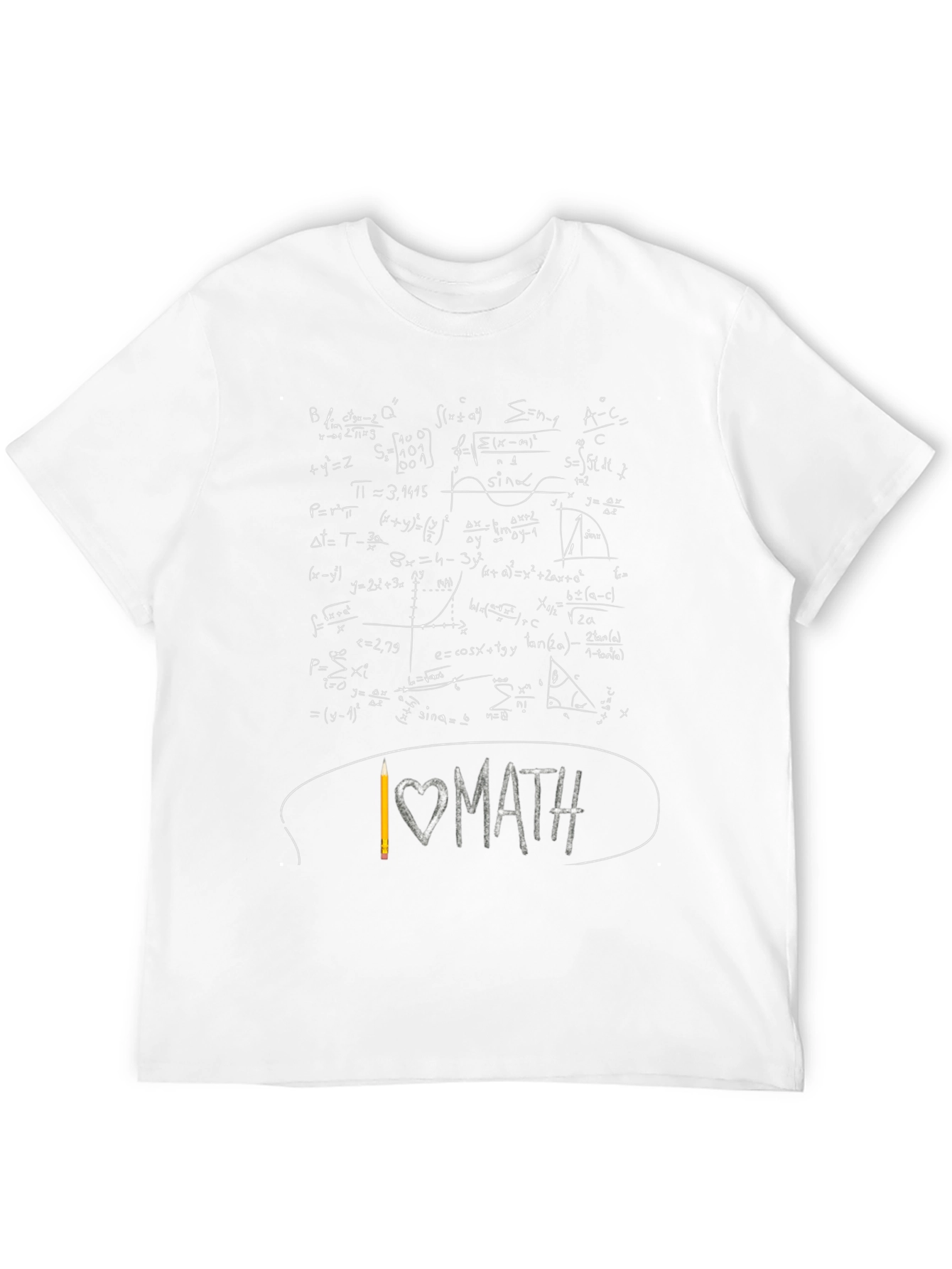 I Love Math Equations Graphic Tee - Unisex