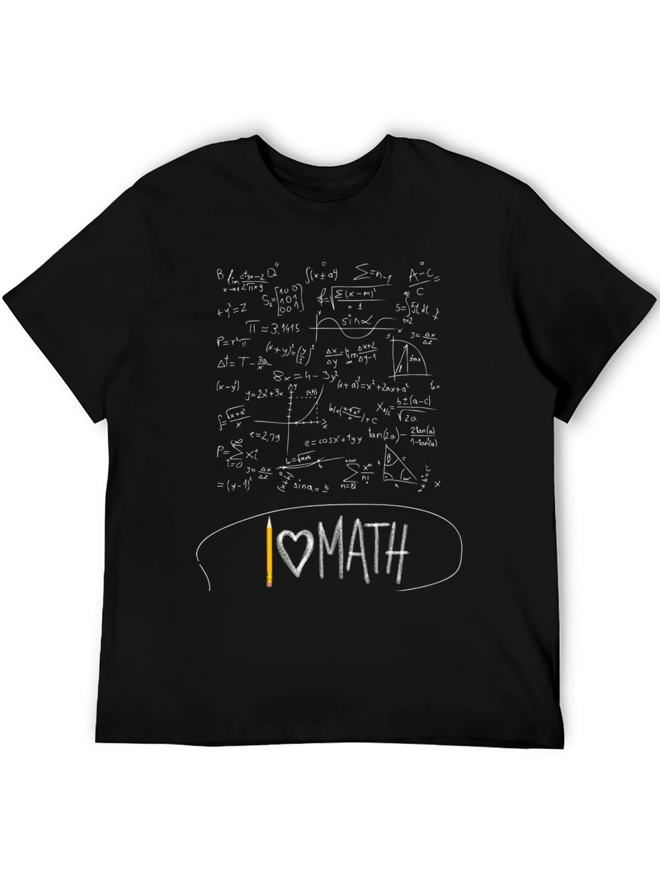 I Love Math Equations Graphic Tee - Unisex
