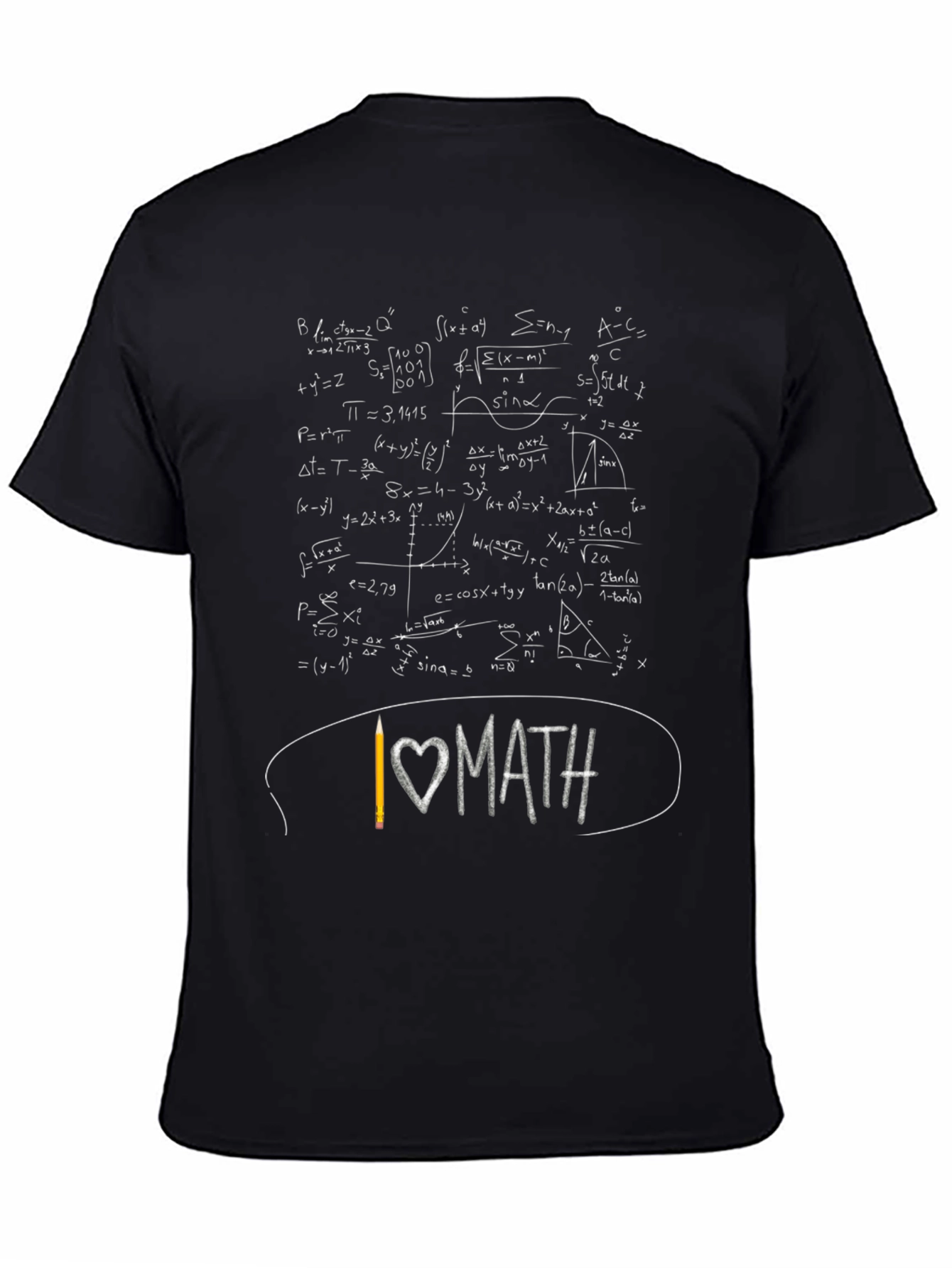 I Love Math Equations Graphic Tee - Unisex