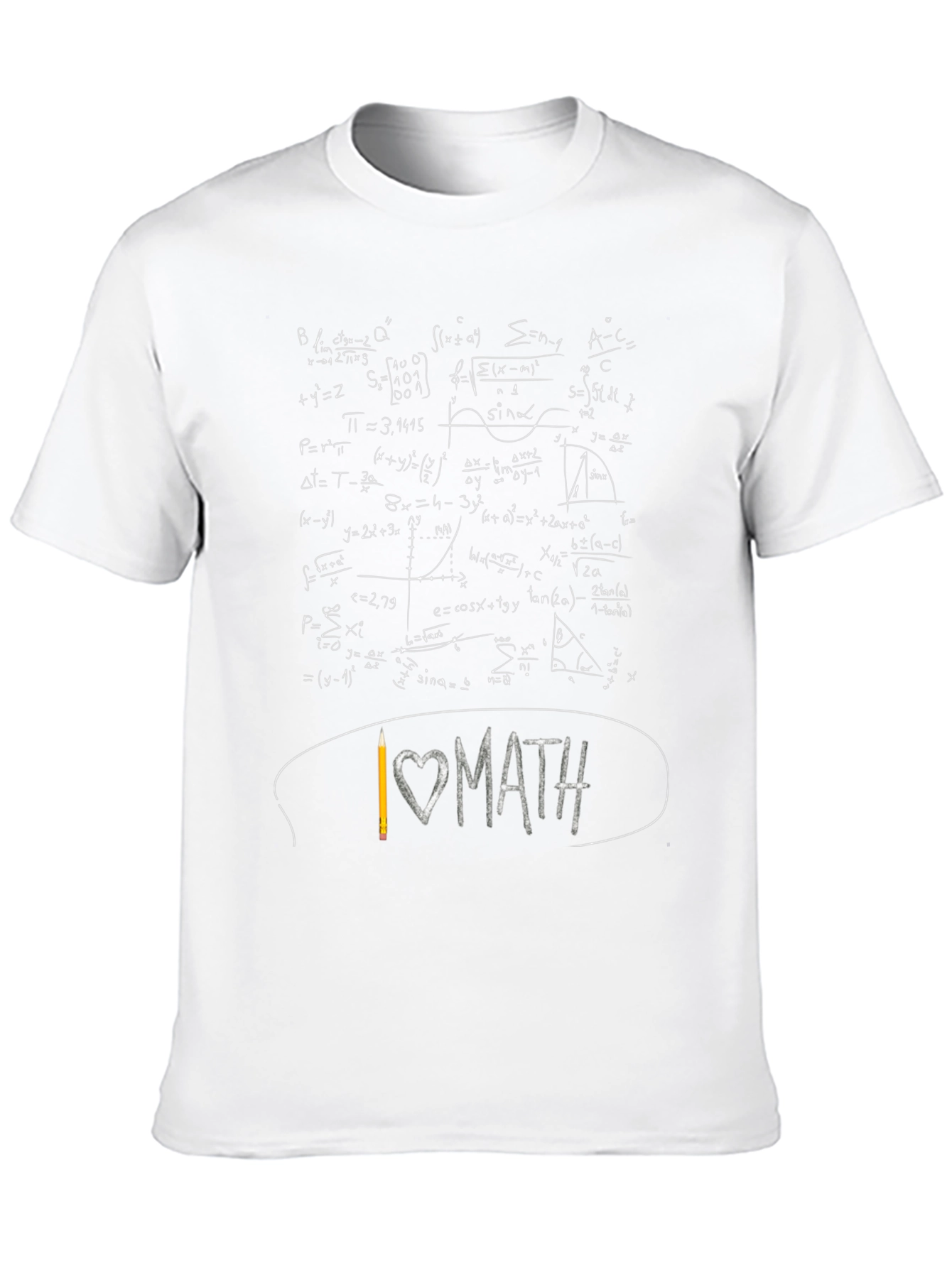 I Love Math Equations Graphic Tee - Unisex