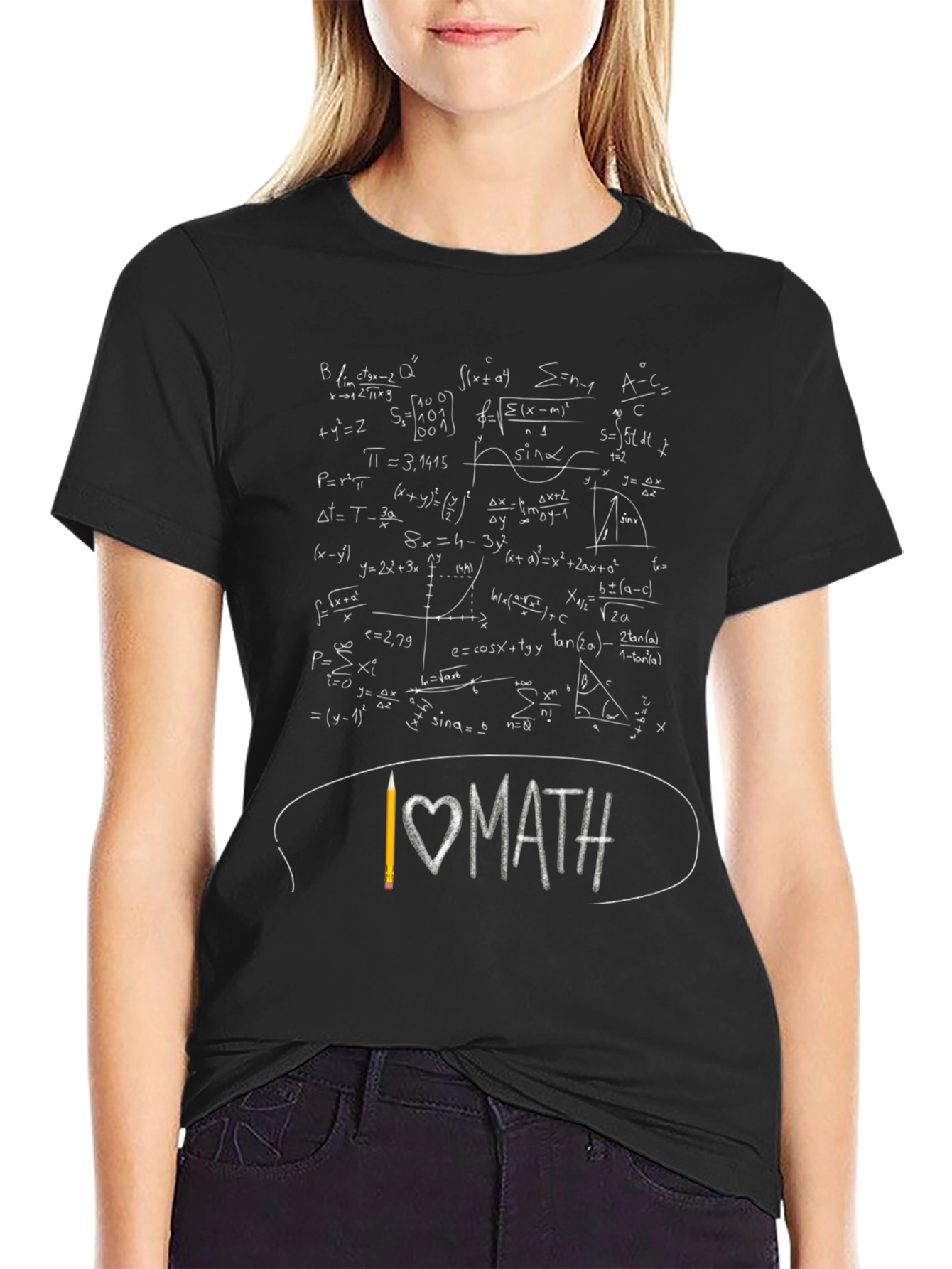 I Love Math Equations Graphic Tee - Unisex