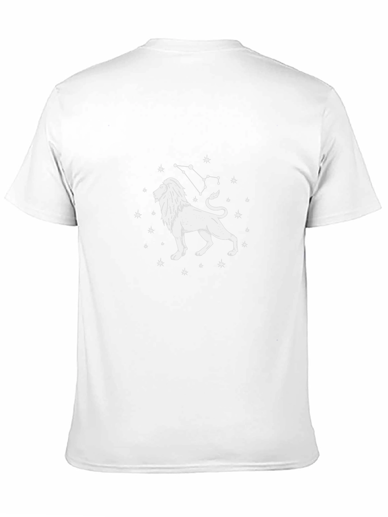 Leo Constellation Graphic Tee - Black