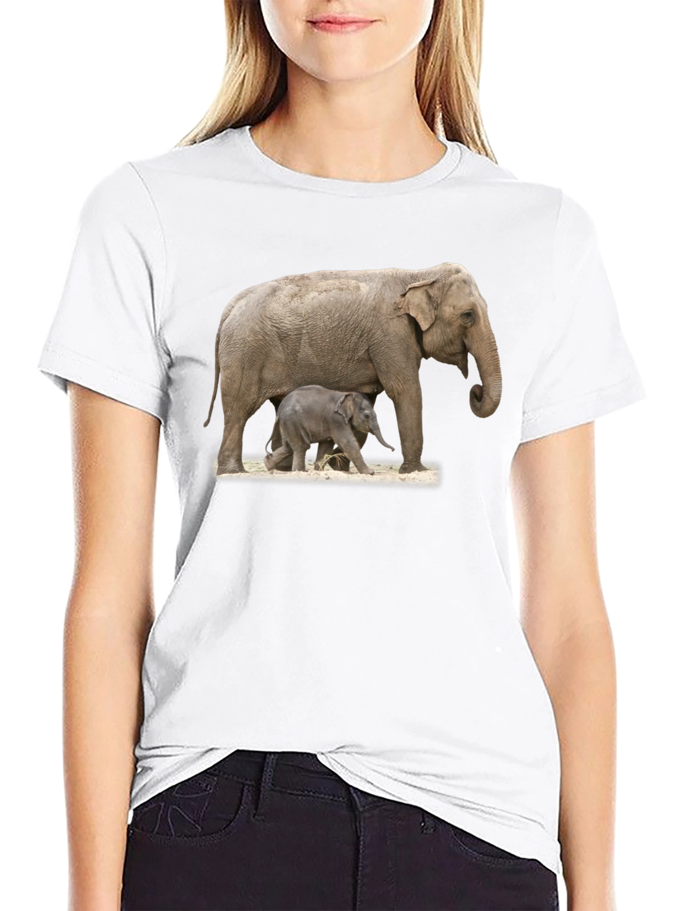 Elephant Family Graphic Tee