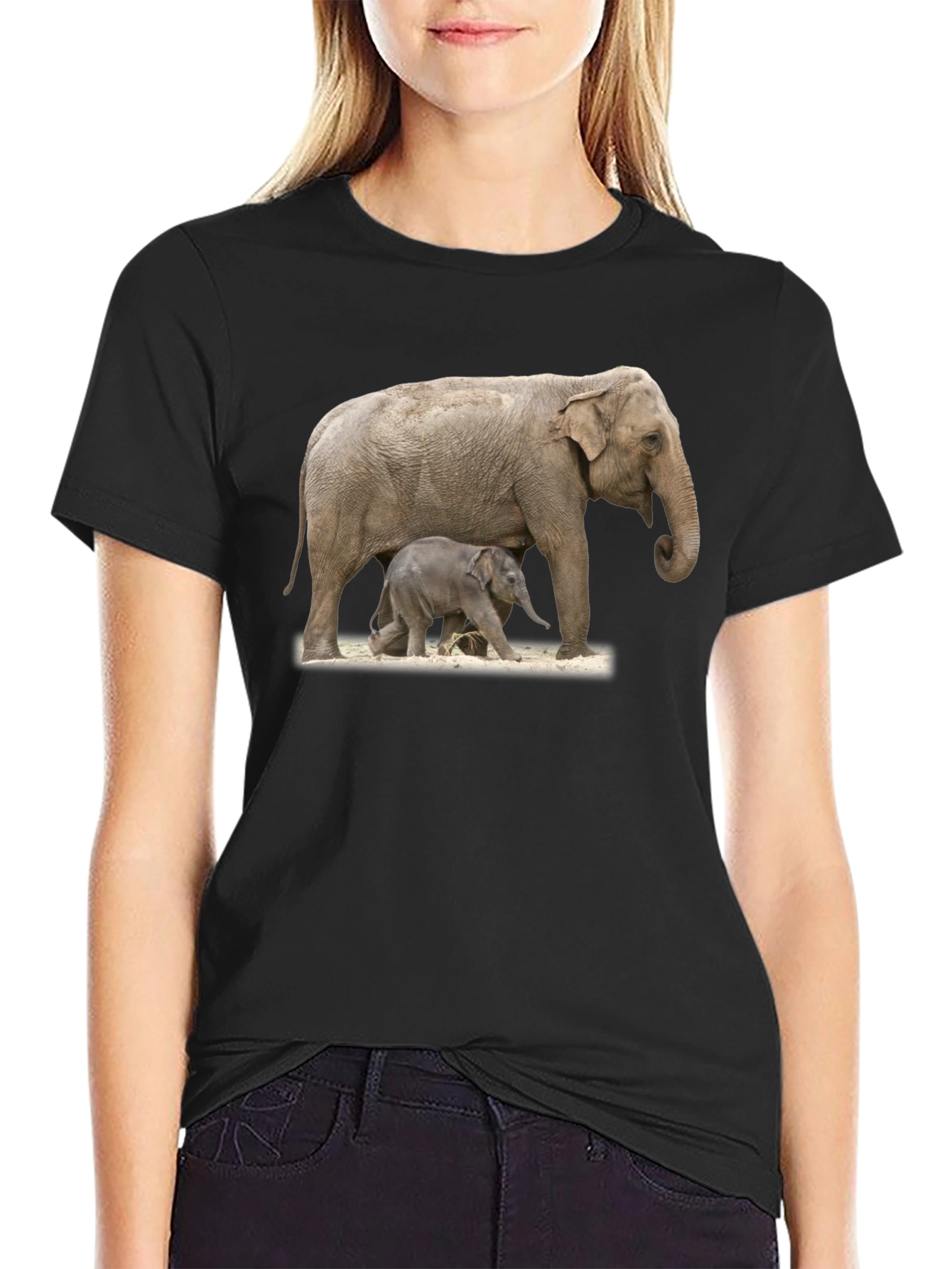 Elephant Family Graphic Tee