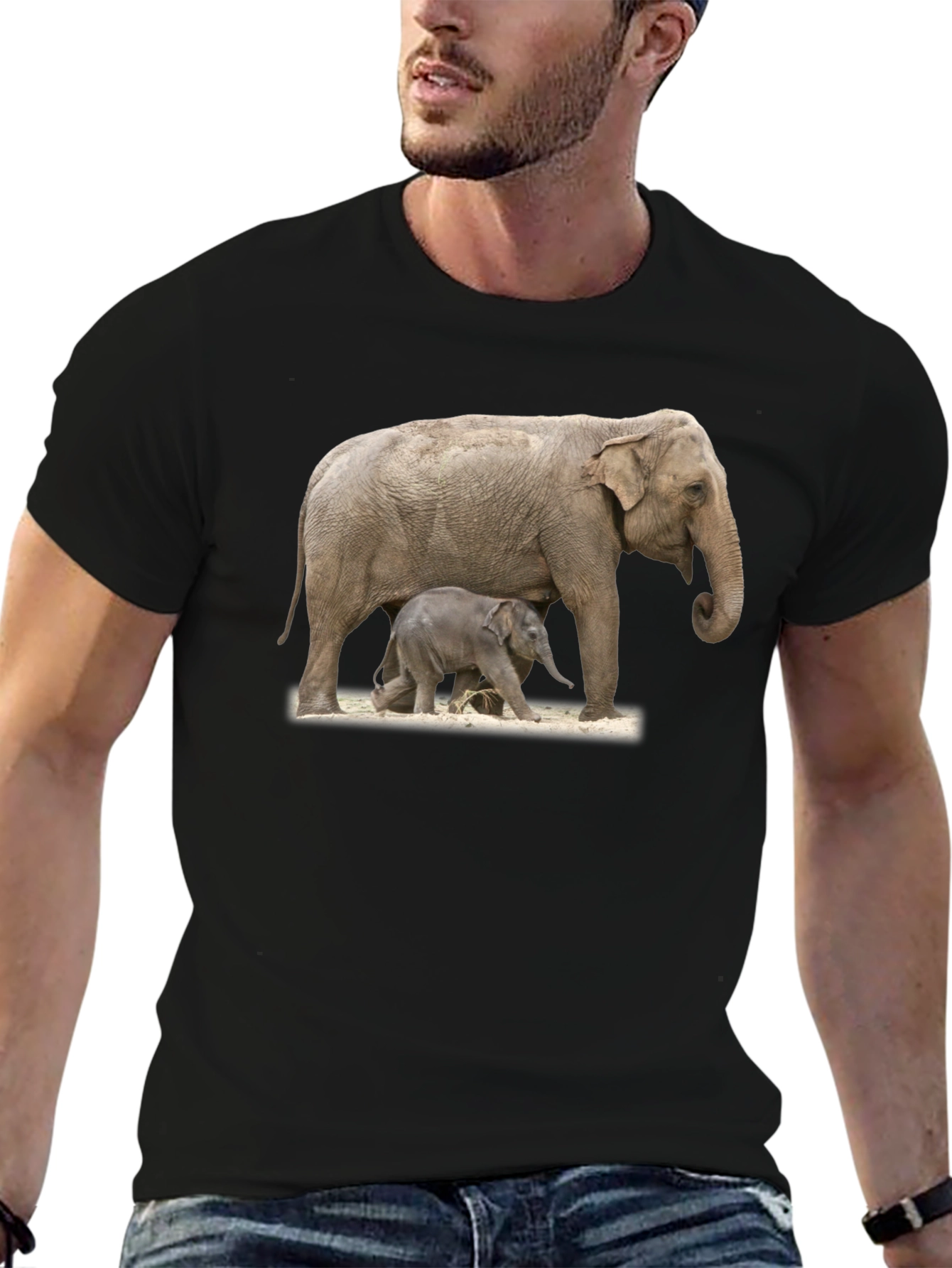 Elephant Family Graphic Tee