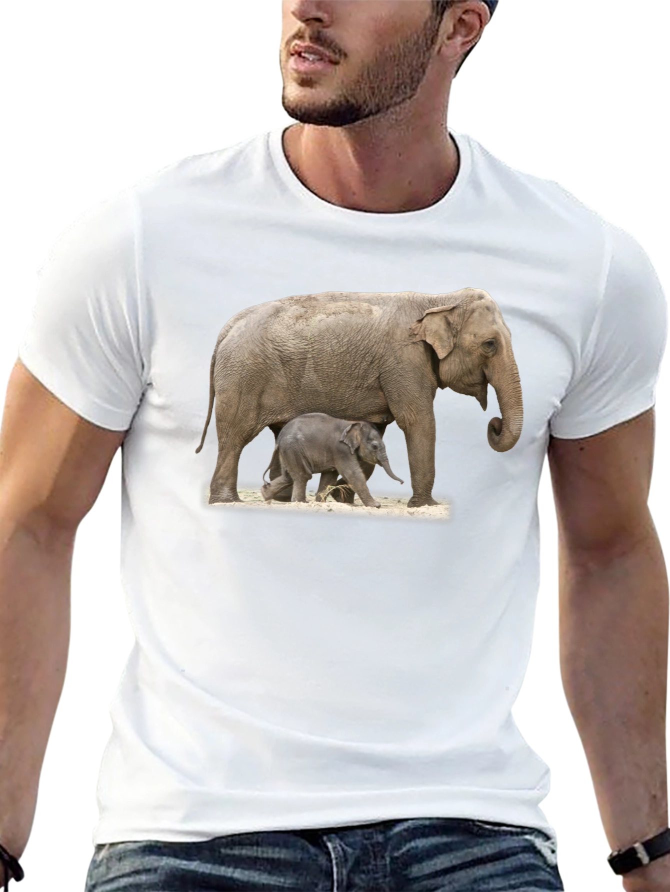 Elephant Family Graphic Tee