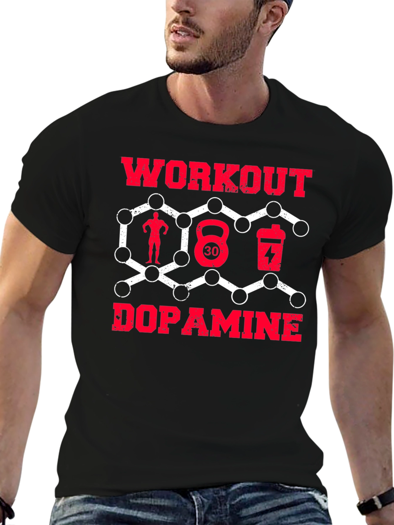Workout Dopamine Graphic T-Shirt