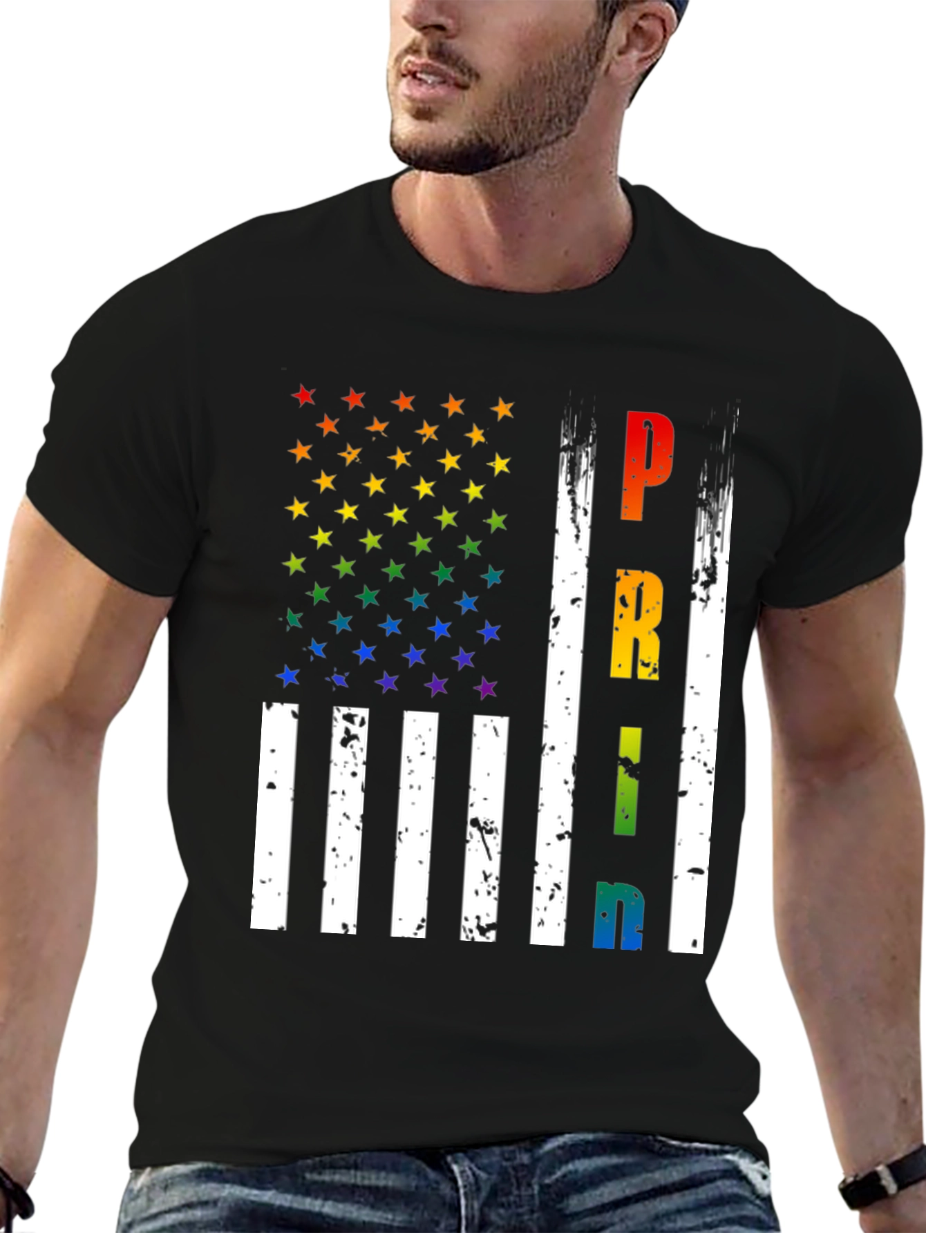 Pride Flag Rainbow Stars T-Shirt