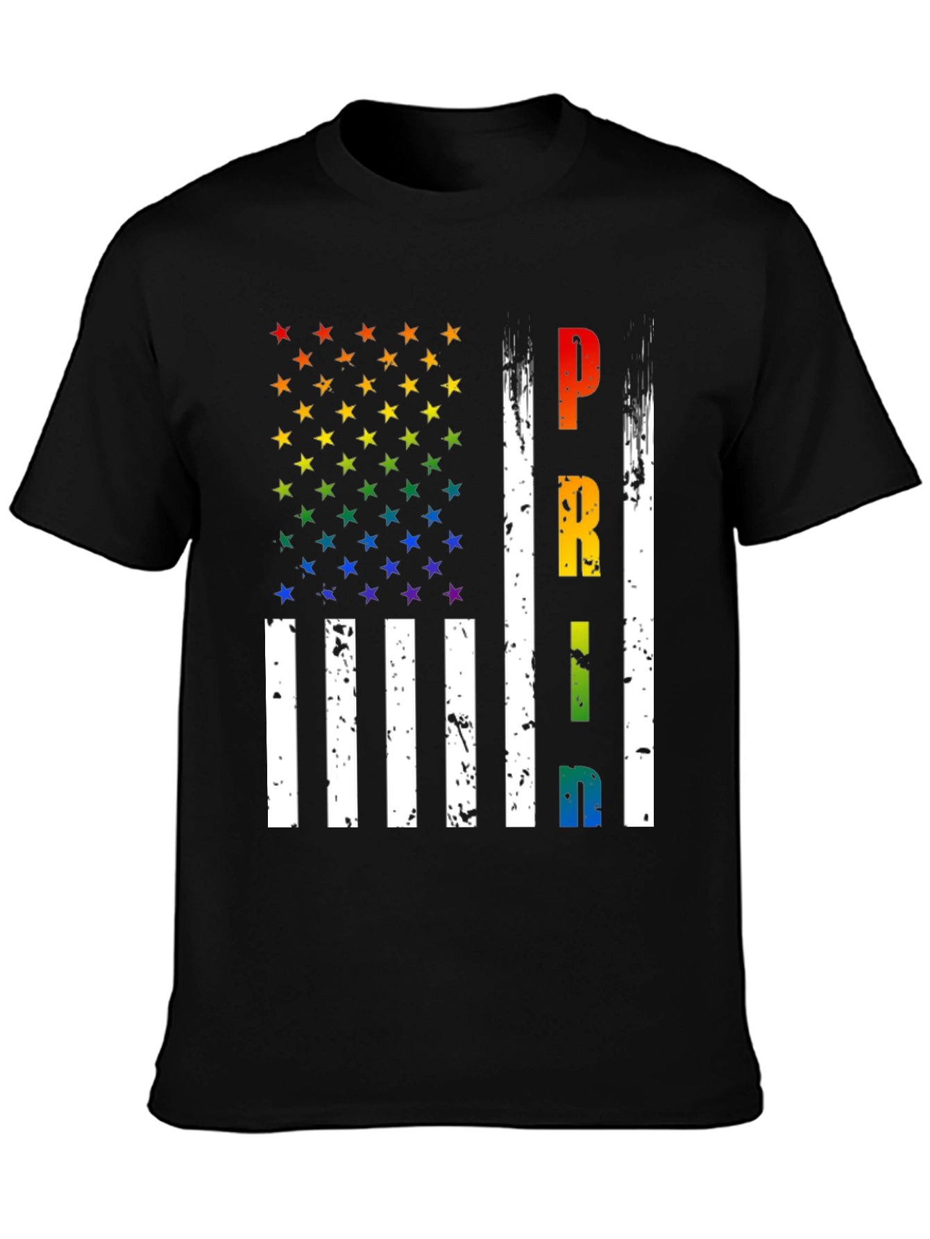 Pride Flag Rainbow Stars T-Shirt