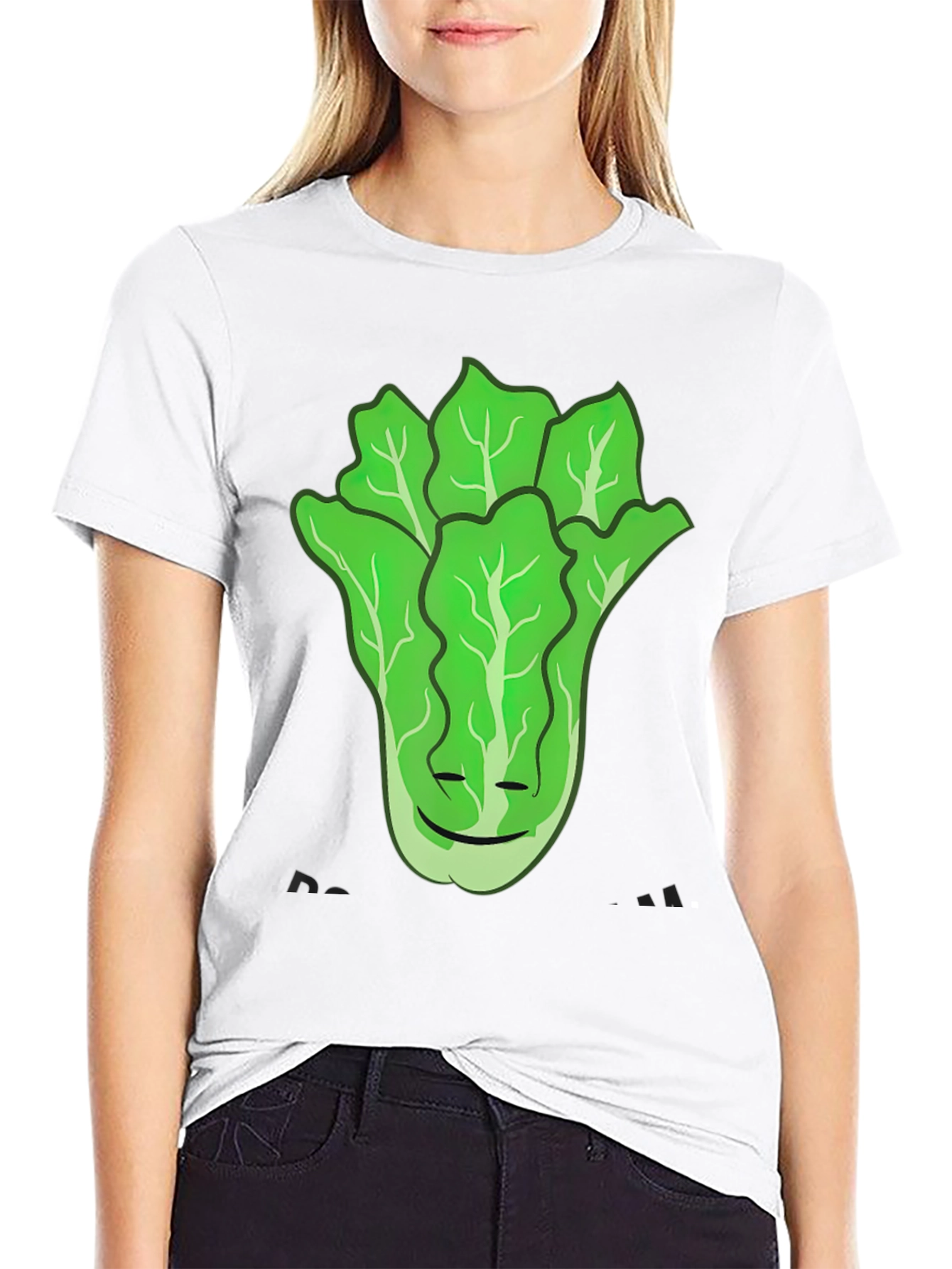 Lettuce Face Graphic T-Shirt - Funny Vegan Tee