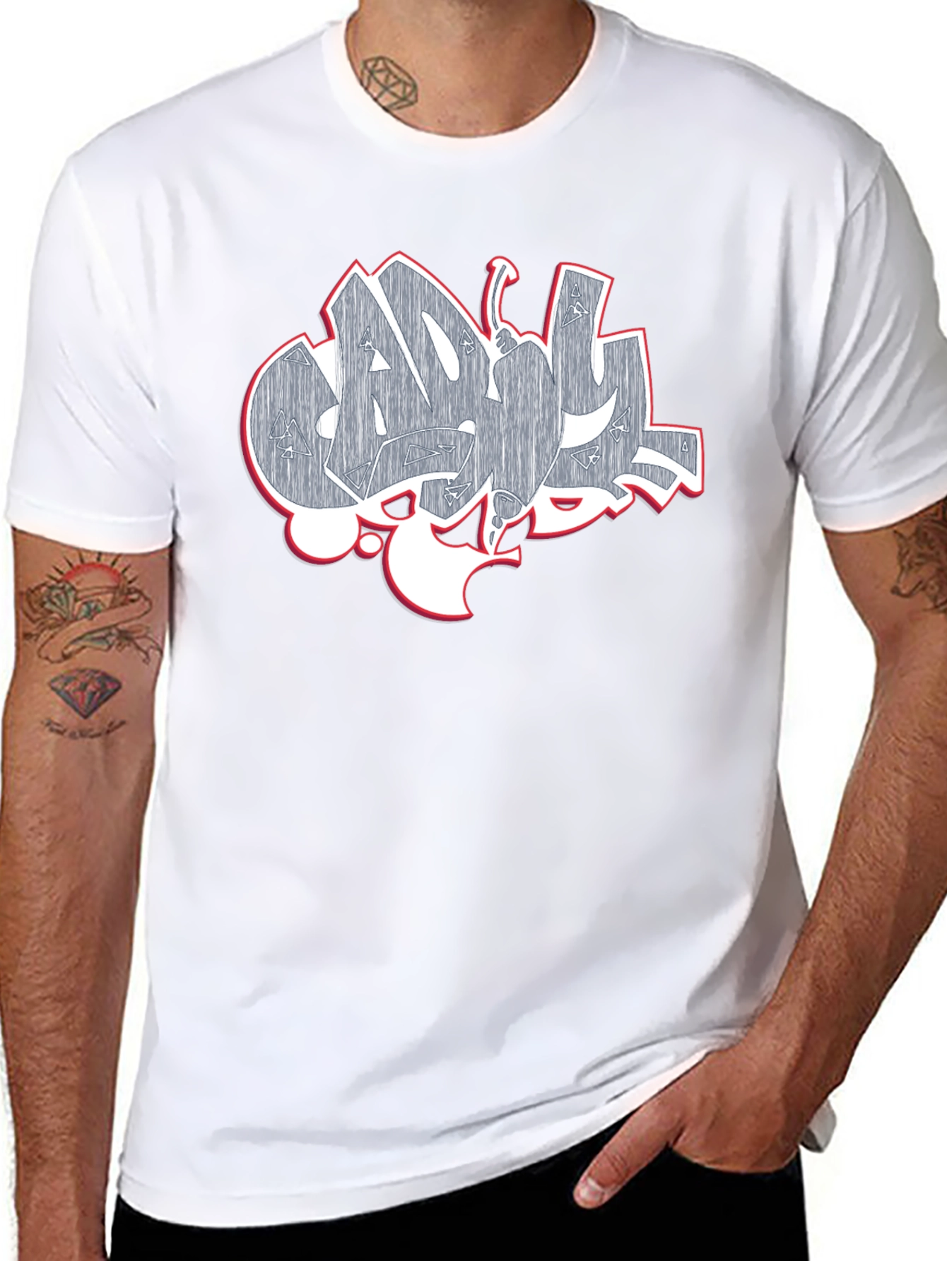 Graffiti Pepper Graphic Tee - Cool Streetwear Shirt