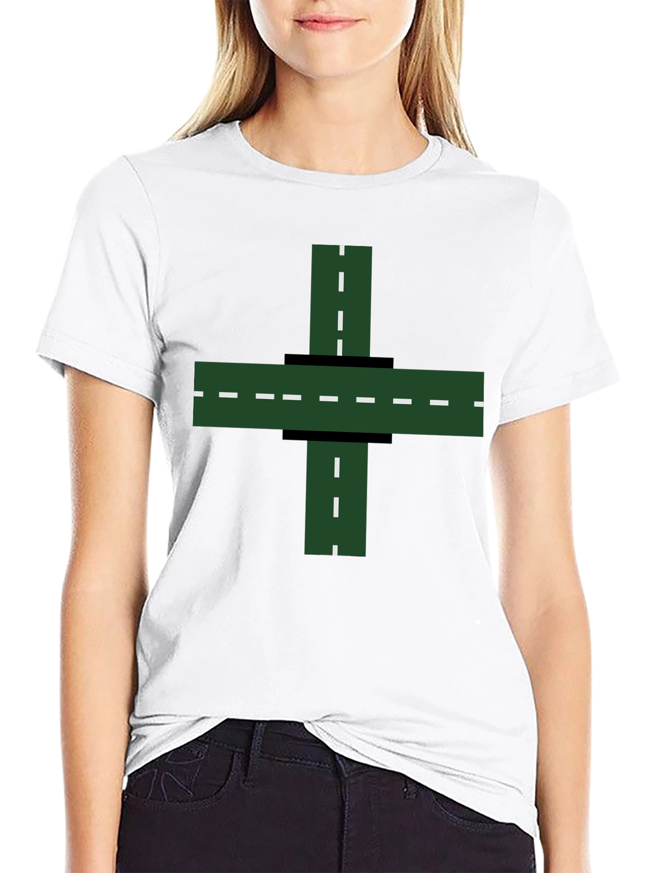 Crossroads T-Shirt - Novelty Road Graphic Tee