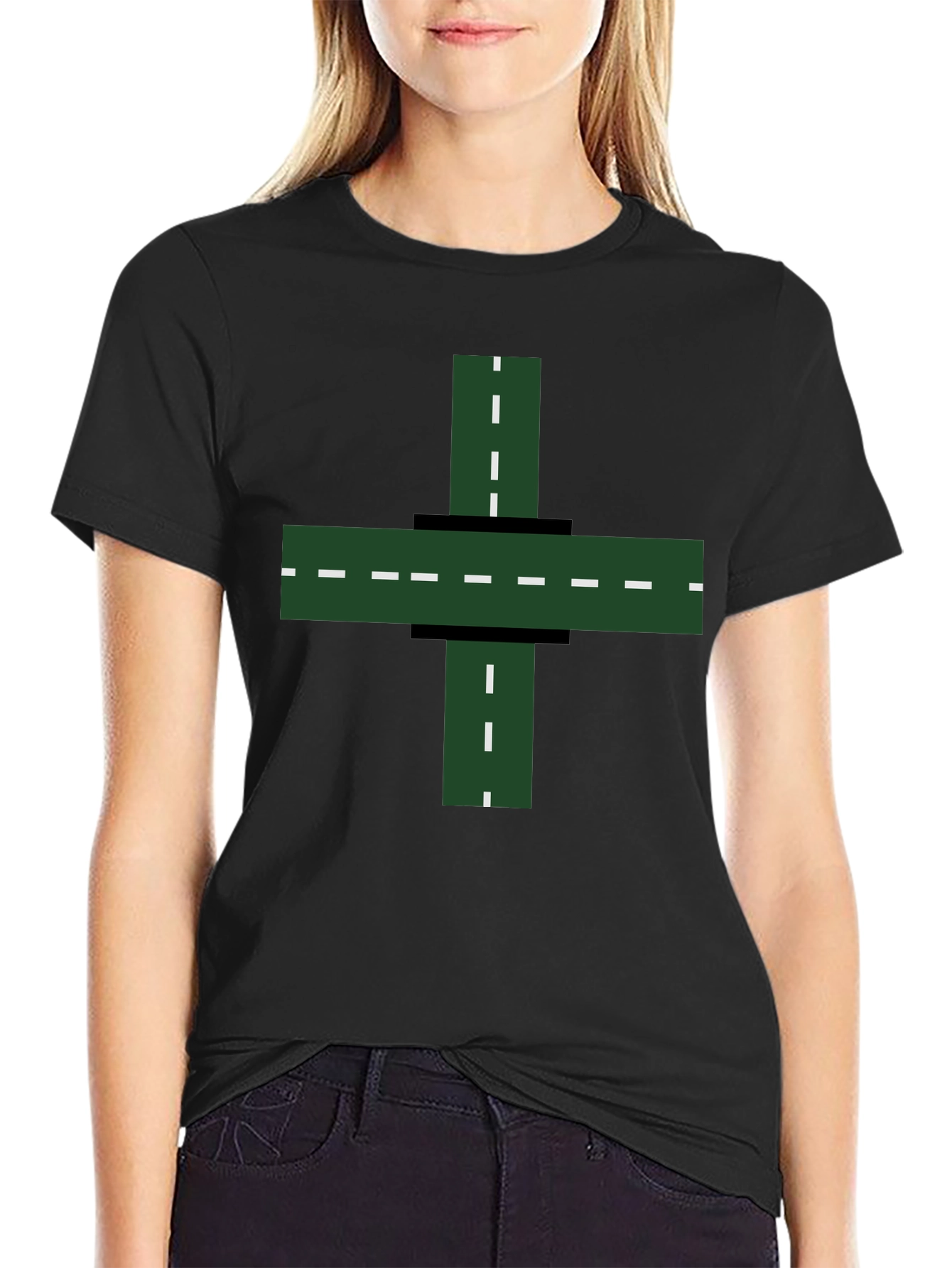 Crossroads T-Shirt - Novelty Road Graphic Tee