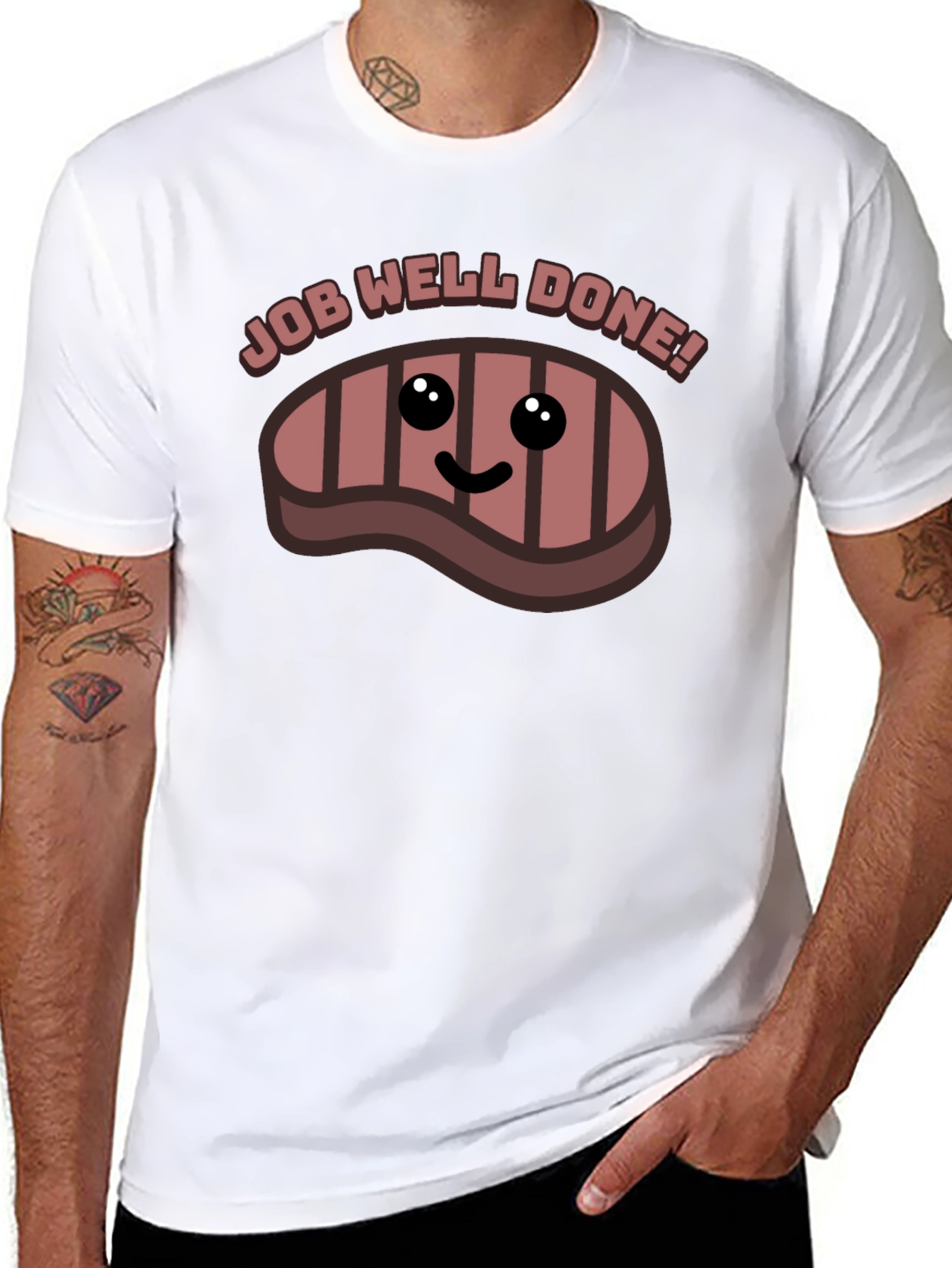 Job Well Done Steak Graphic T-Shirt