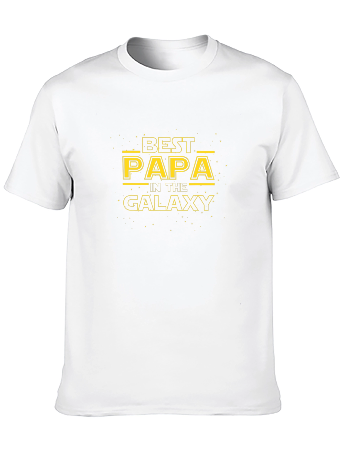 Best Papa In The Galaxy Black T-Shirt
