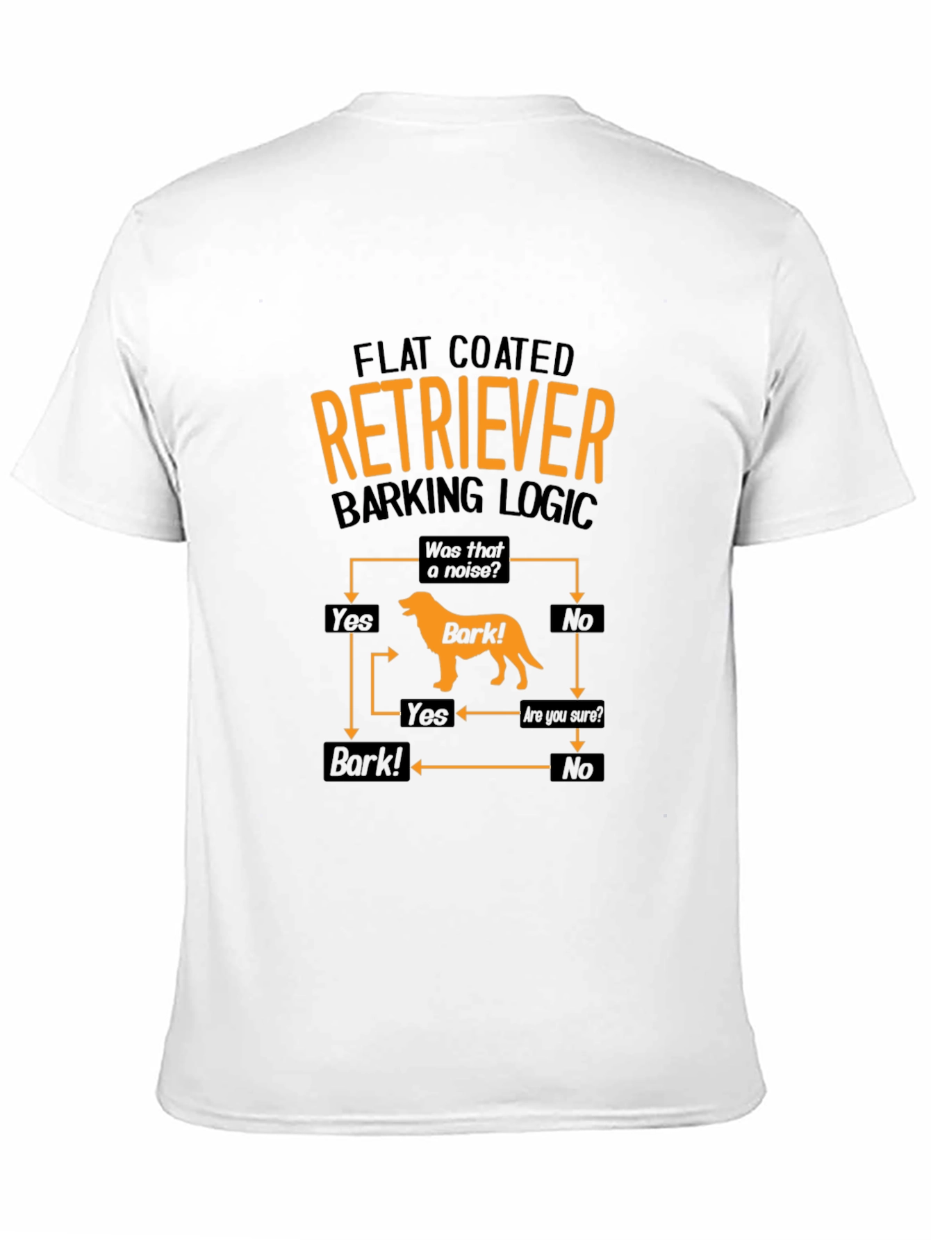 Flat Coated Retriever Barking Logic T-Shirt