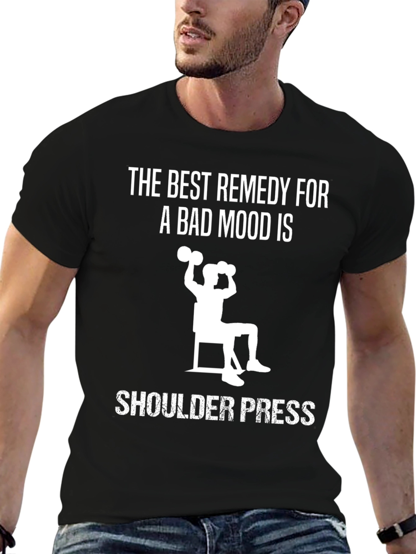 Shoulder Press Remedy Black T-Shirt