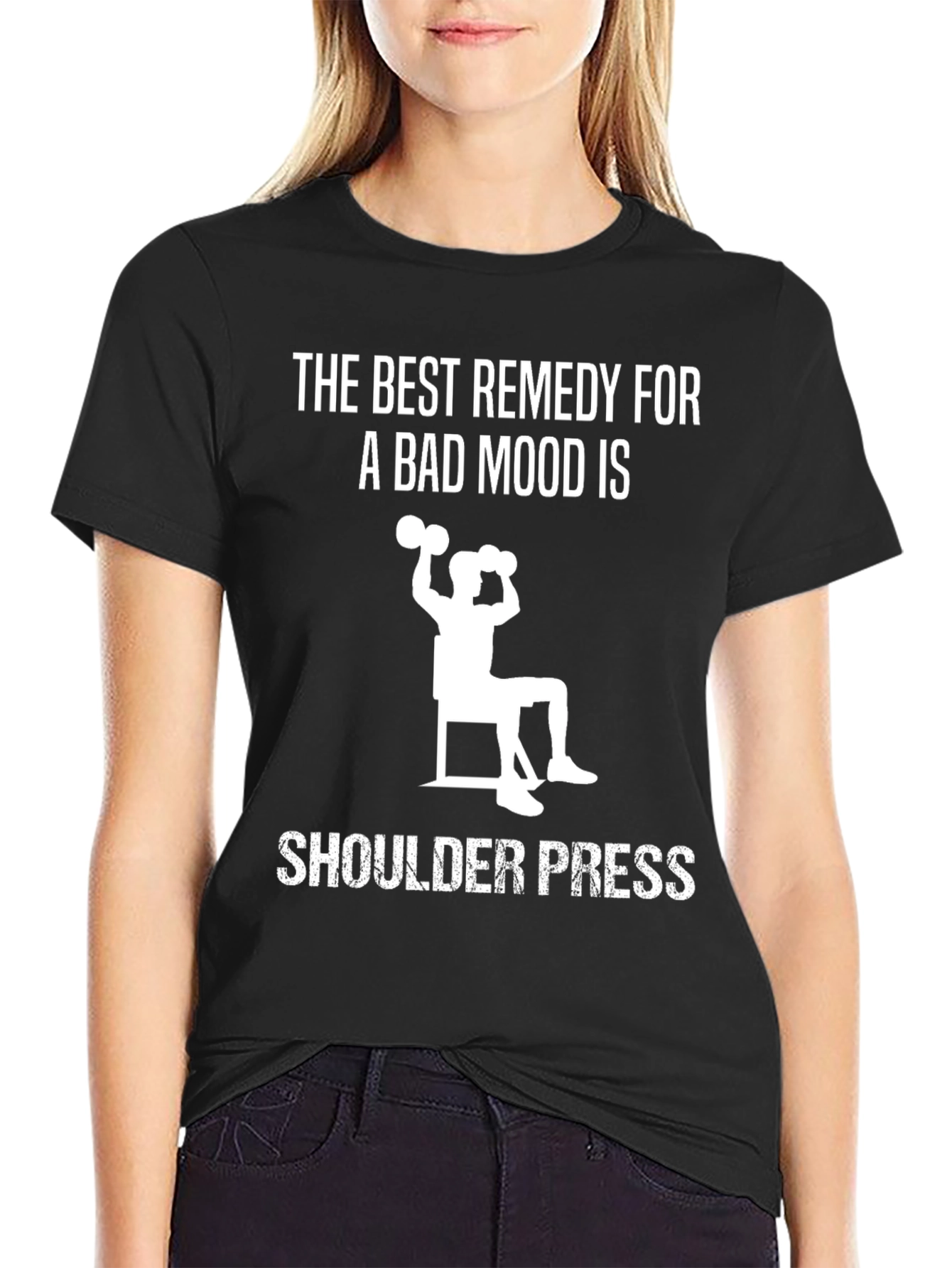 Shoulder Press Remedy Black T-Shirt