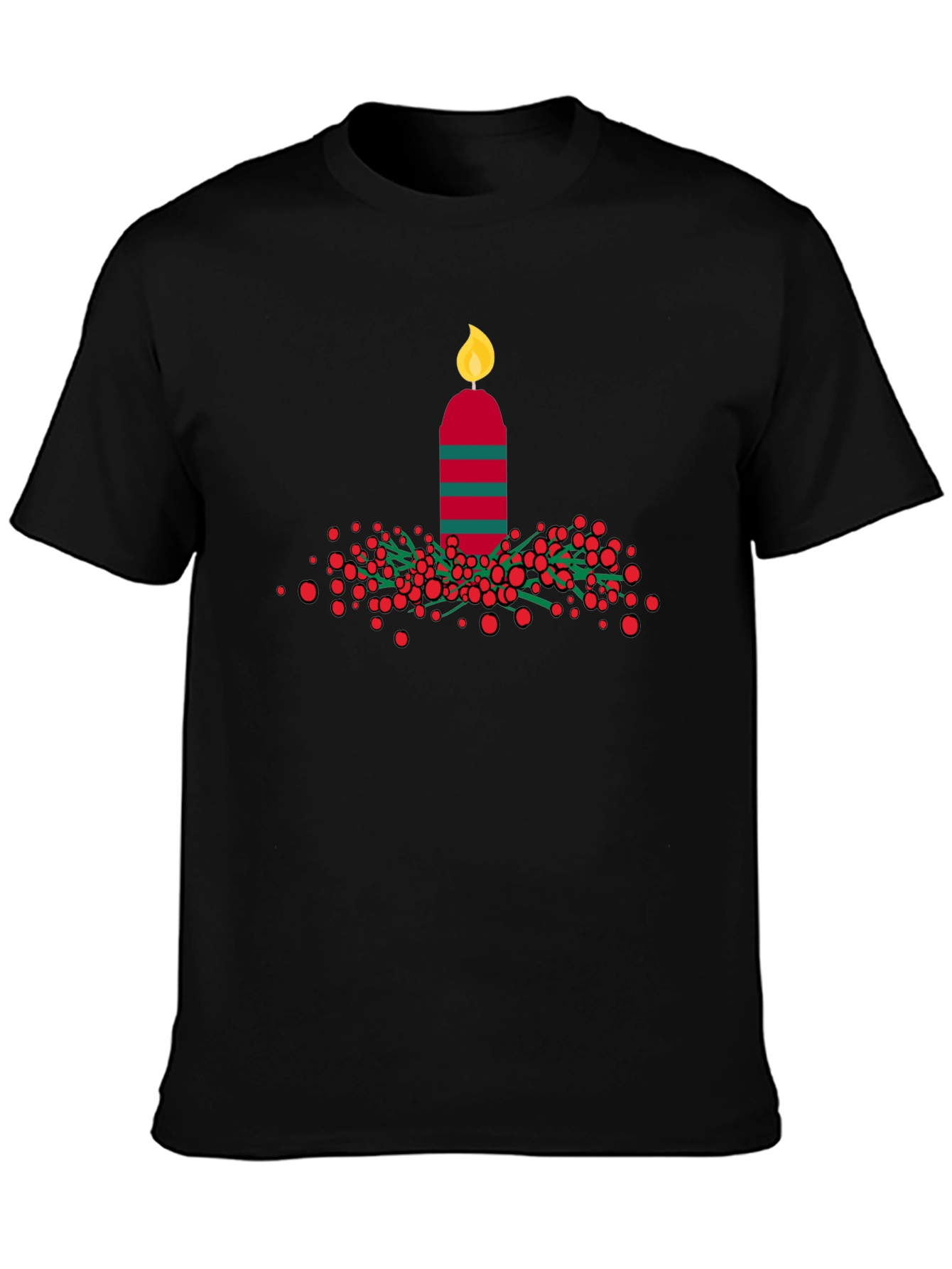 Festive Holiday Candle T-Shirt