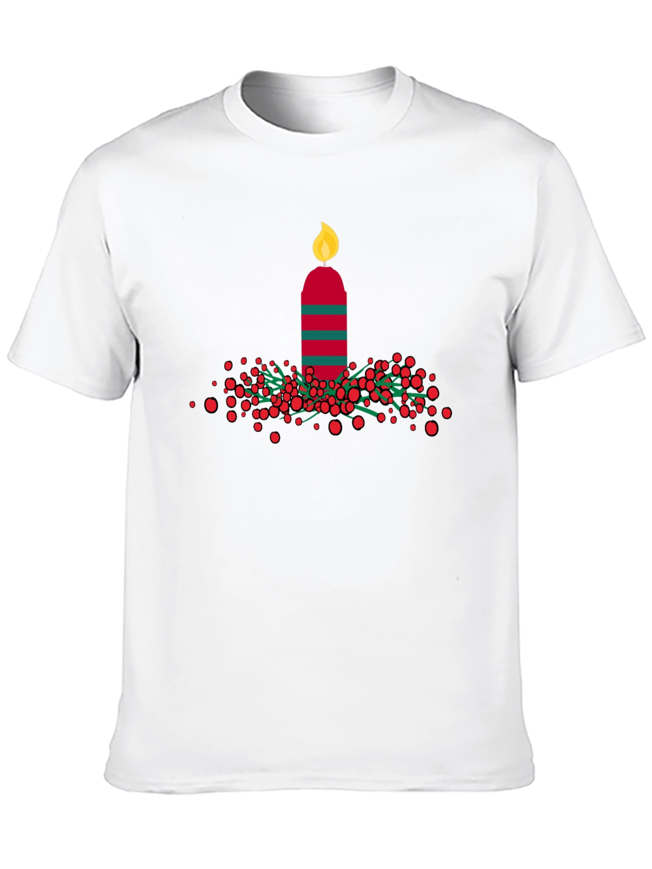 Festive Holiday Candle T-Shirt