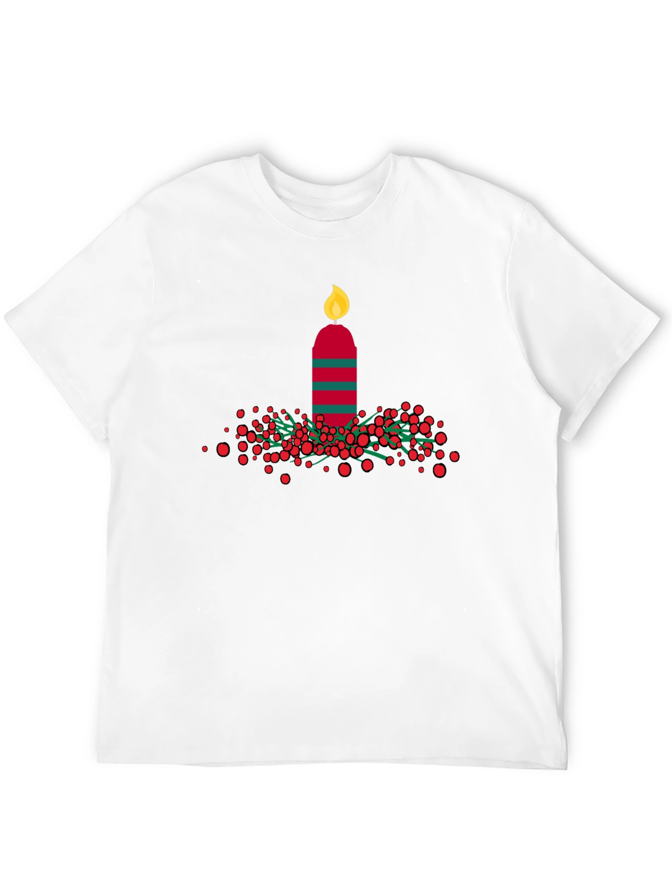 Festive Holiday Candle T-Shirt