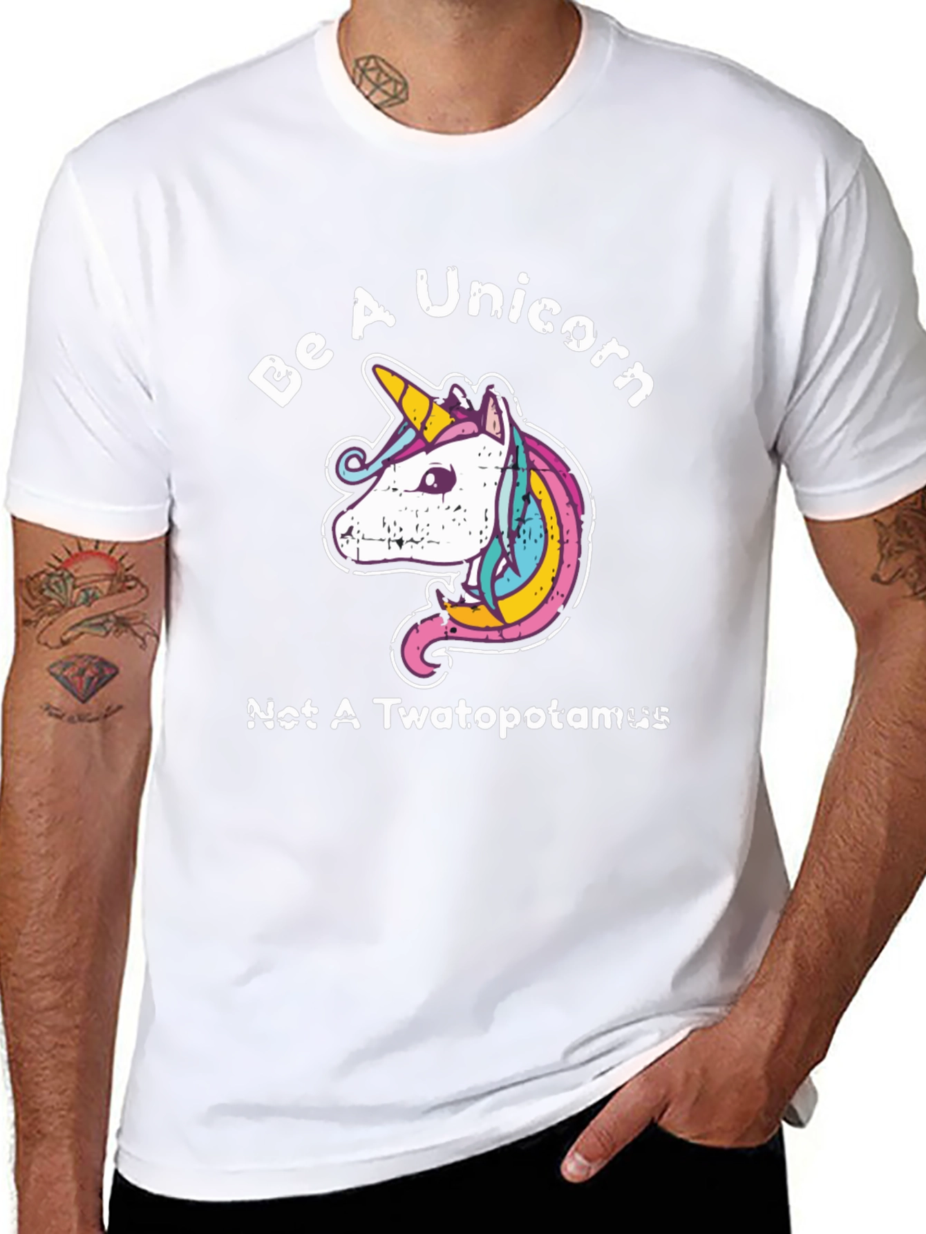 Be a Unicorn Funny Graphic Tee