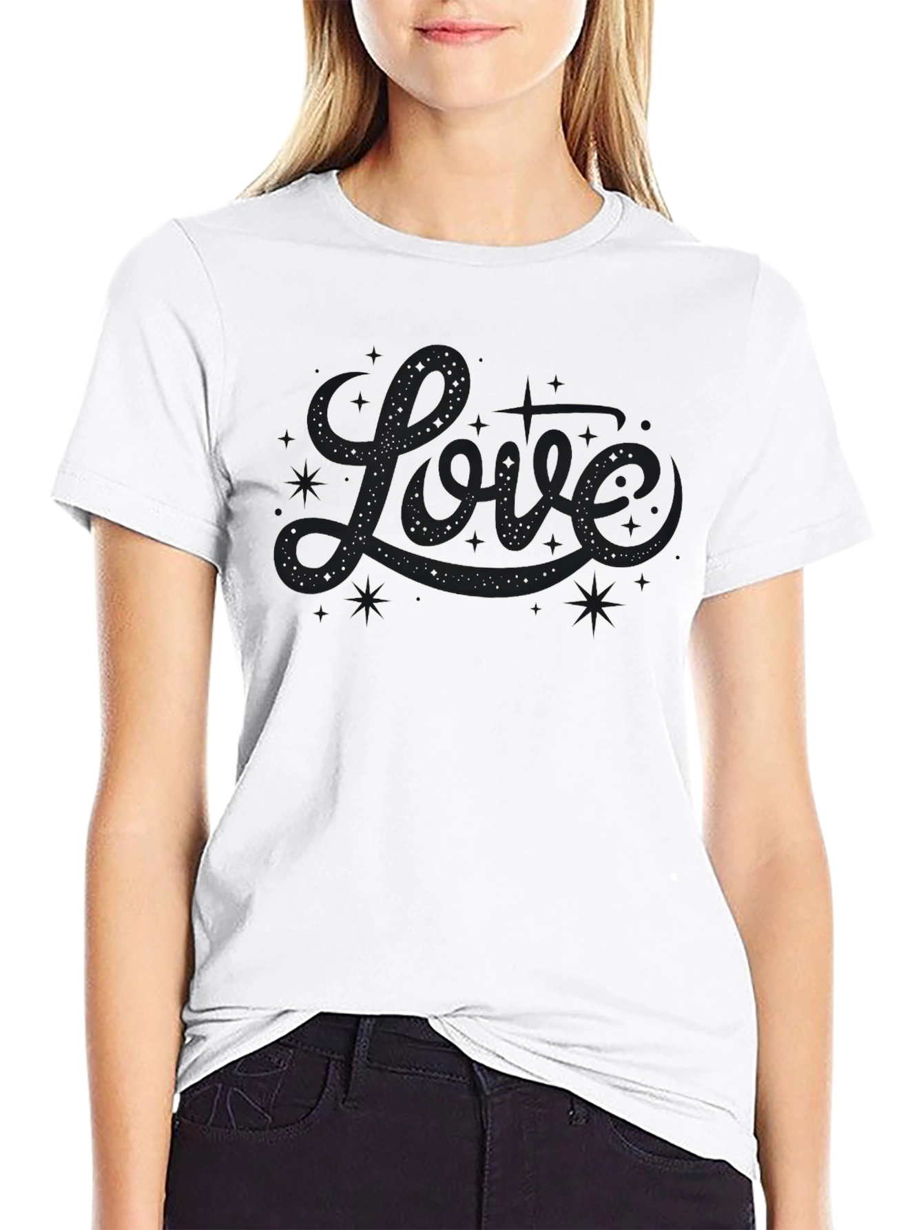 Love Sparkle Tee - Black