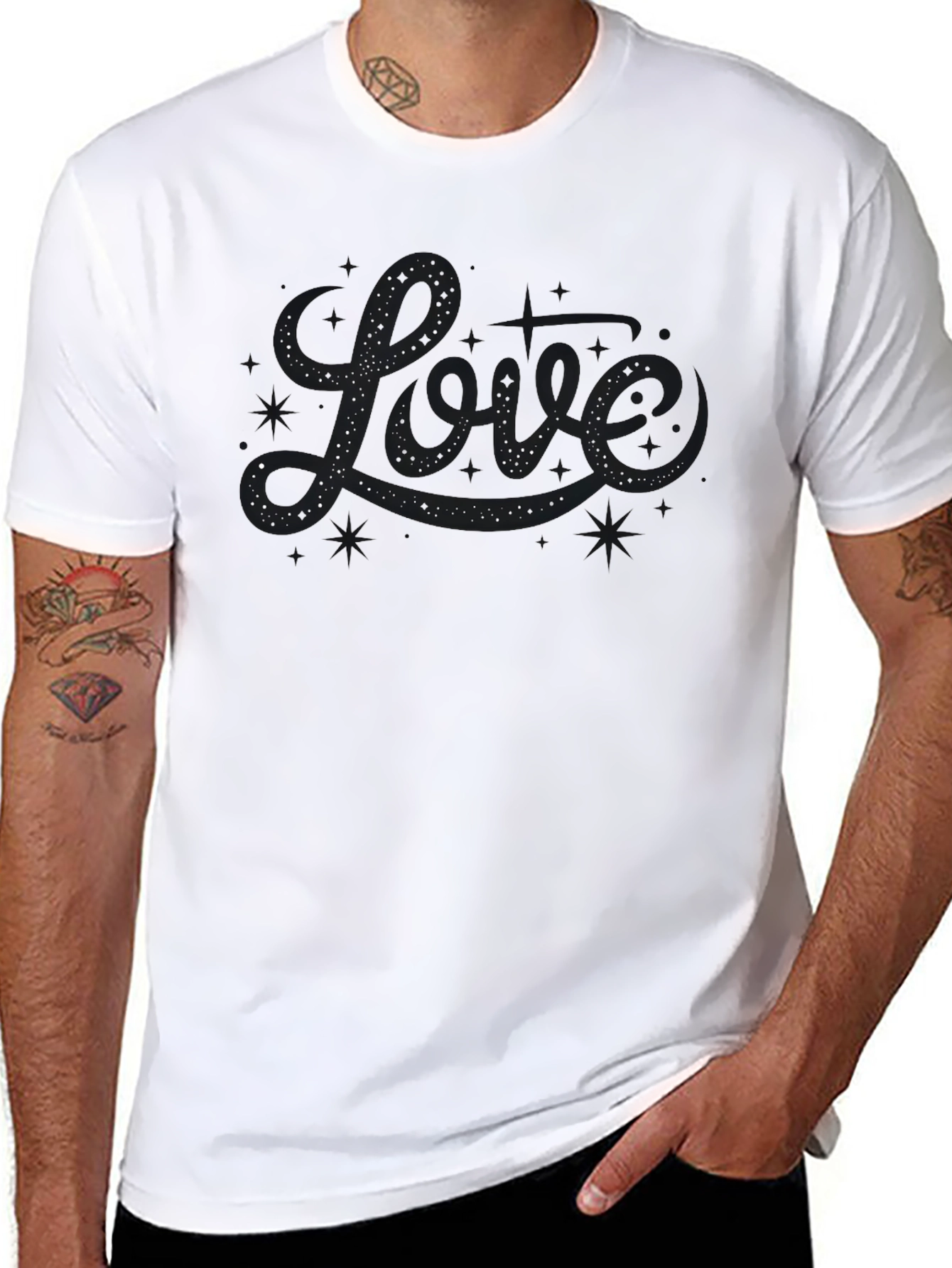 Love Sparkle Tee - Black