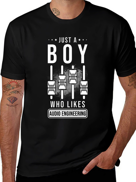Audio Engineering Boys T-Shirt - Music Lover Gift